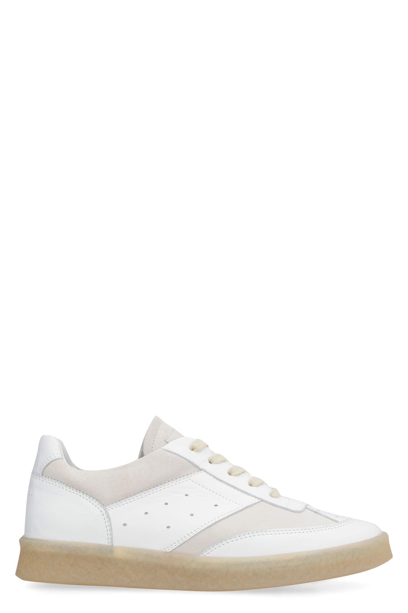 MM6 MAISON MARGIELA LEATHER LOW-TOP SNEAKERS
