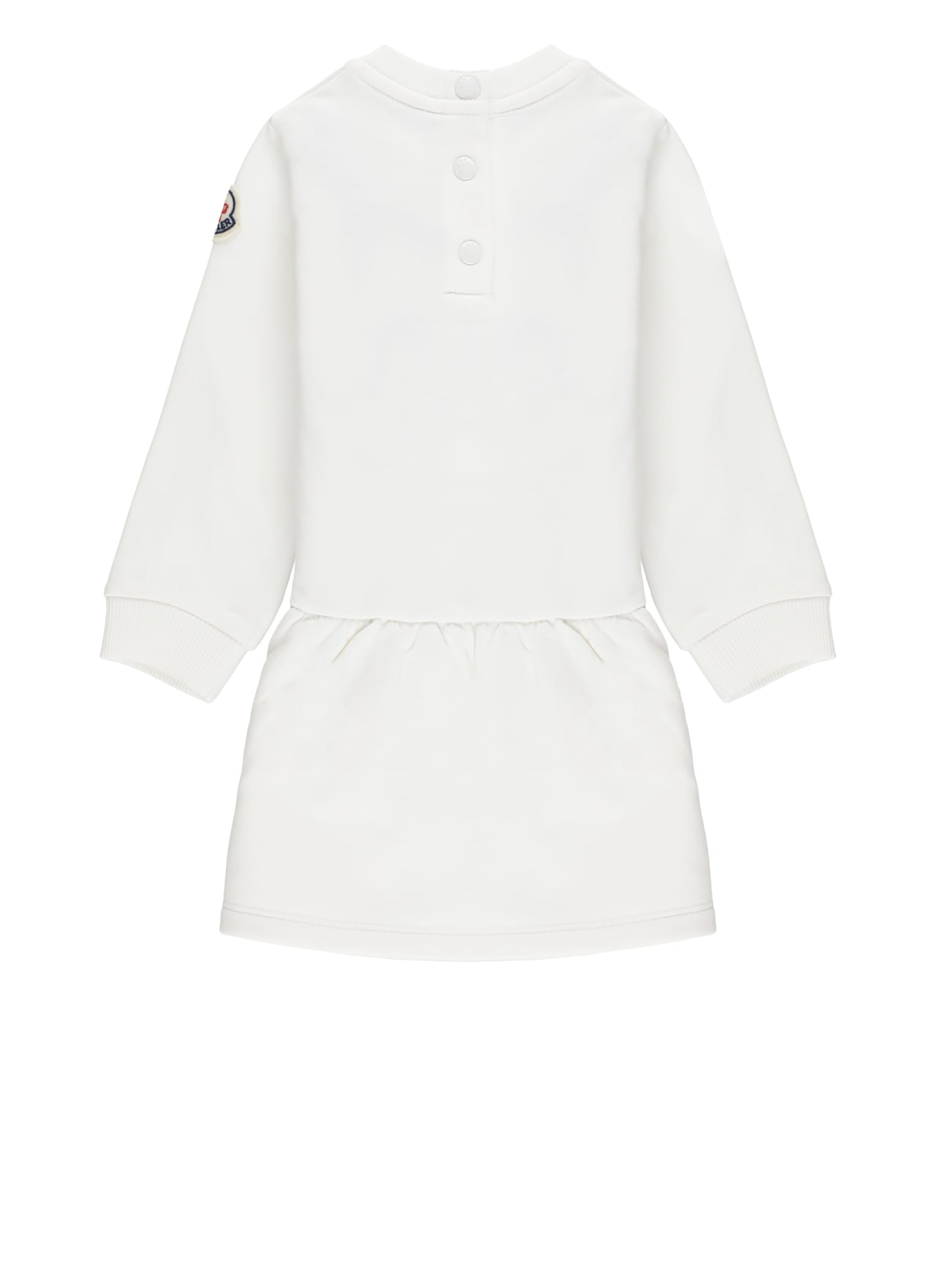 Moncler Dress With Logo In White