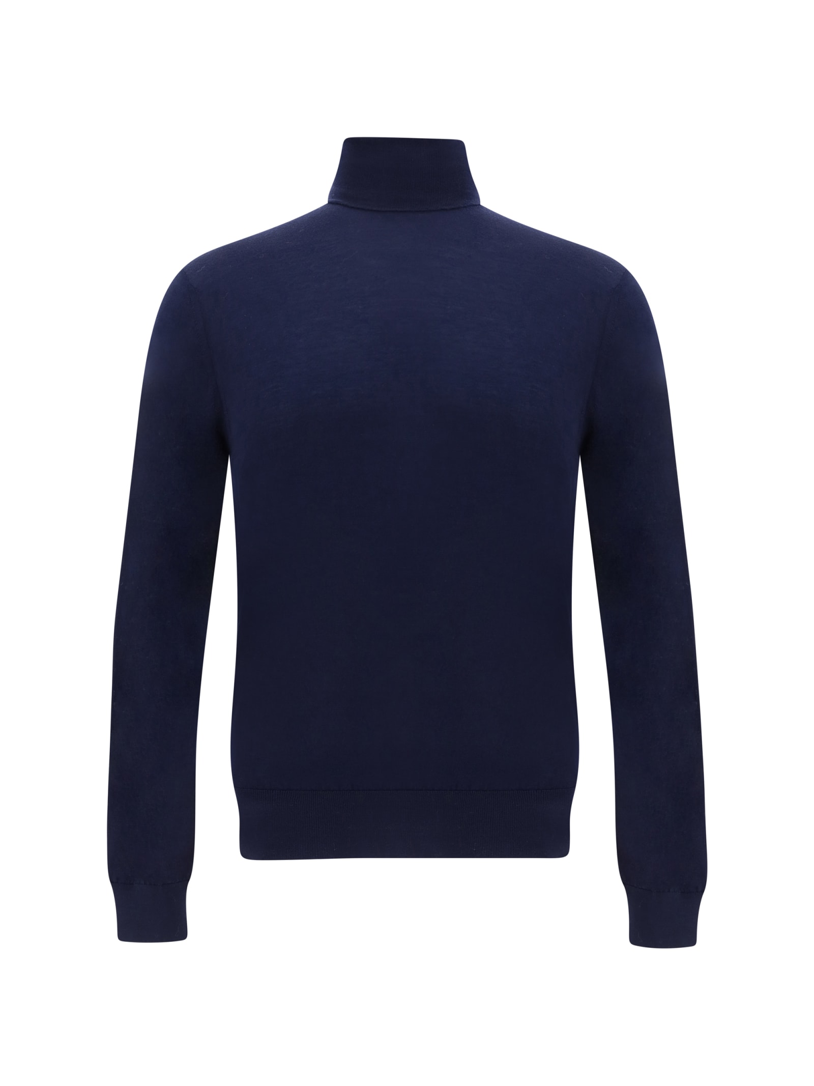 Shop Cruciani Turtleneck Sweater In Navy