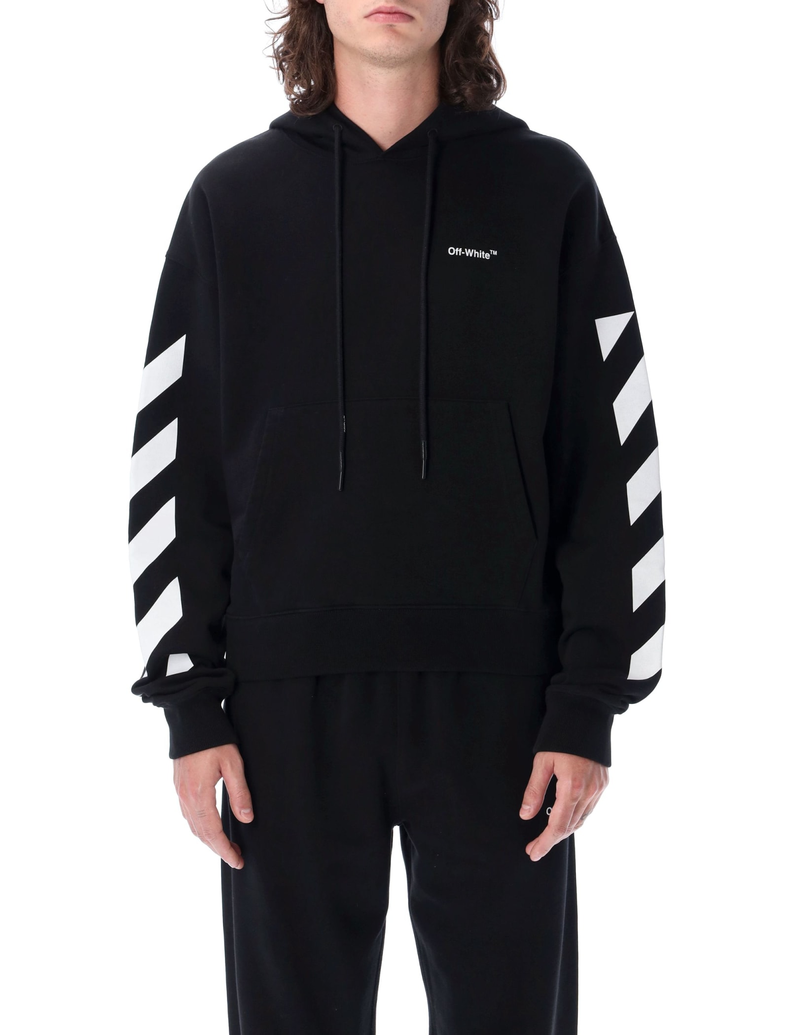 OFF-WHITE DIAG HELVETICA OVER HOODIE