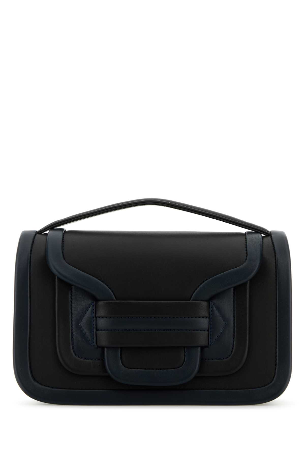 Pierre Hardy Two-tone Leather Alpha Maxi Handbag In Blacknavy