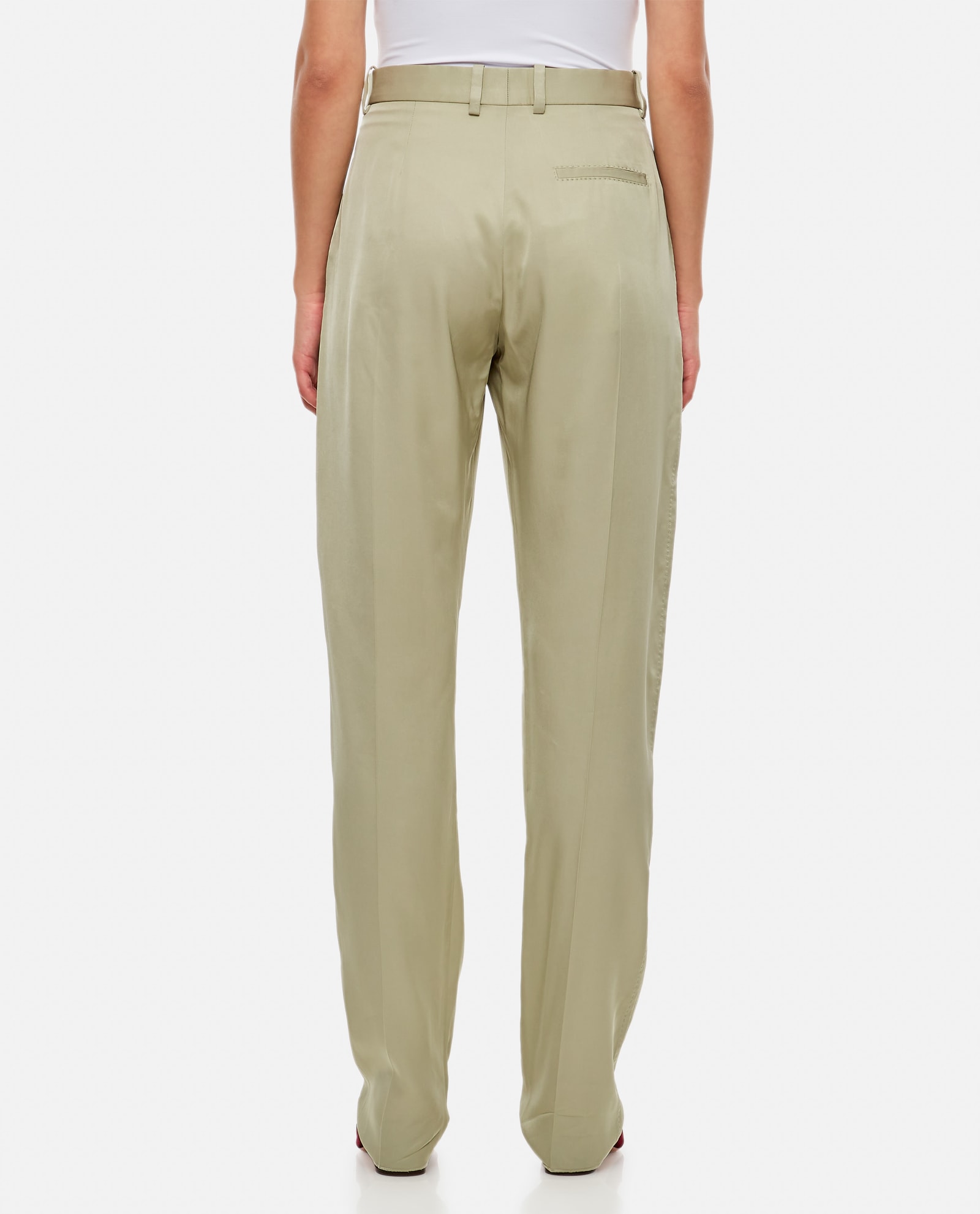 Bottega Veneta Straight Trousers In Grey