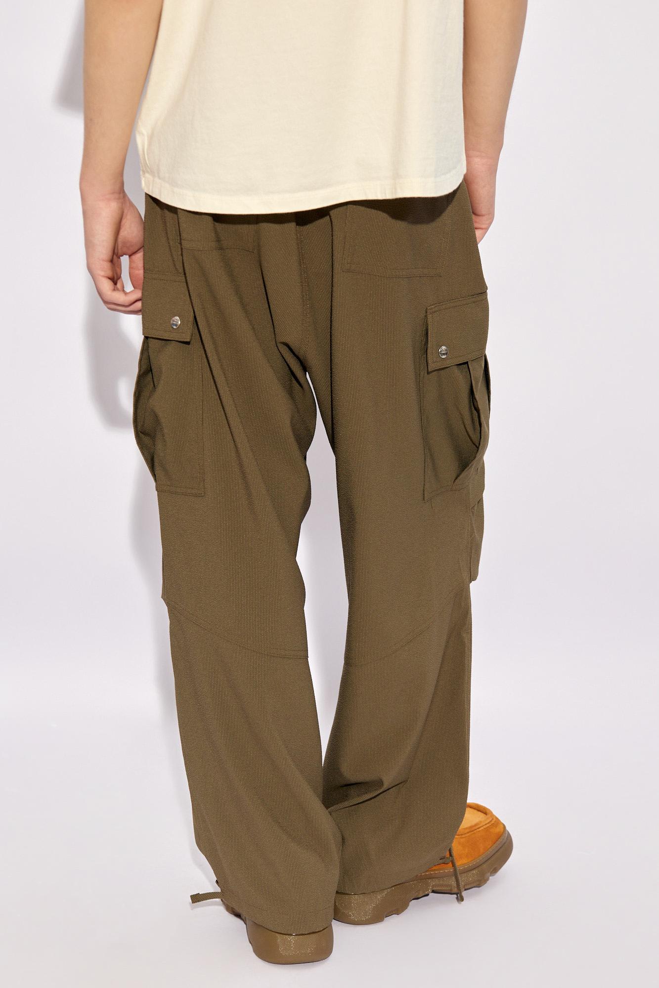 Shop Rhude Cargo Trousers In Olive