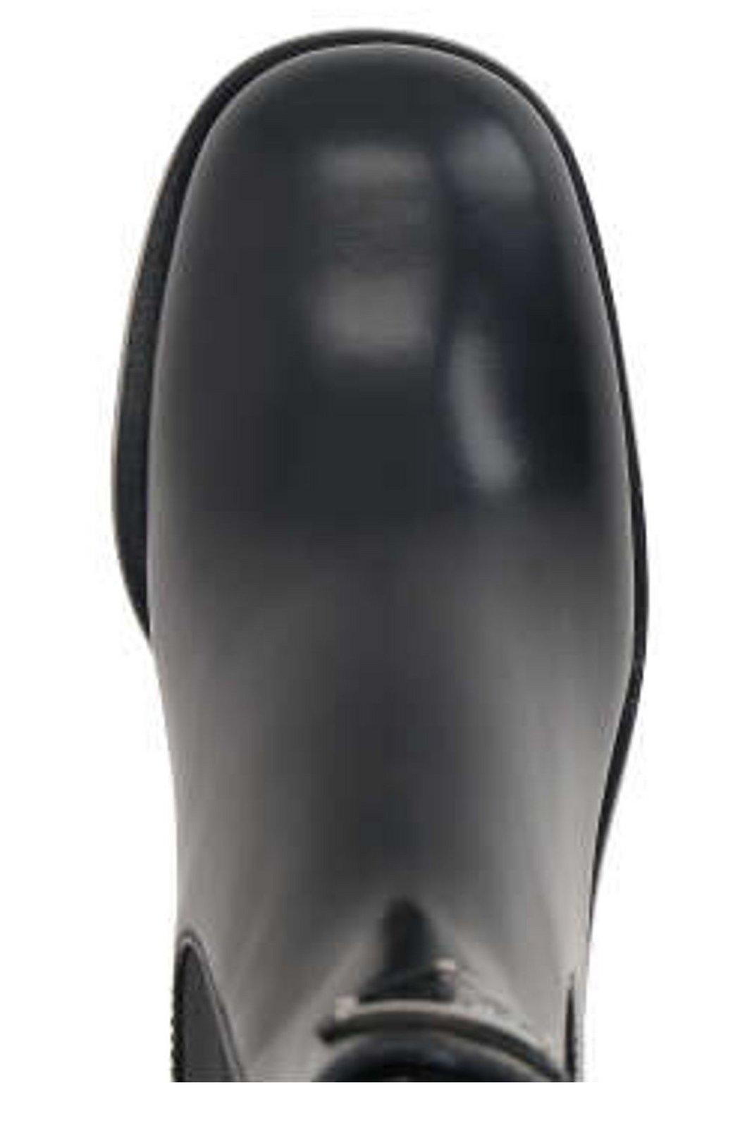 PRADA TRIANGLE-LOGO ANKLE BOOTS