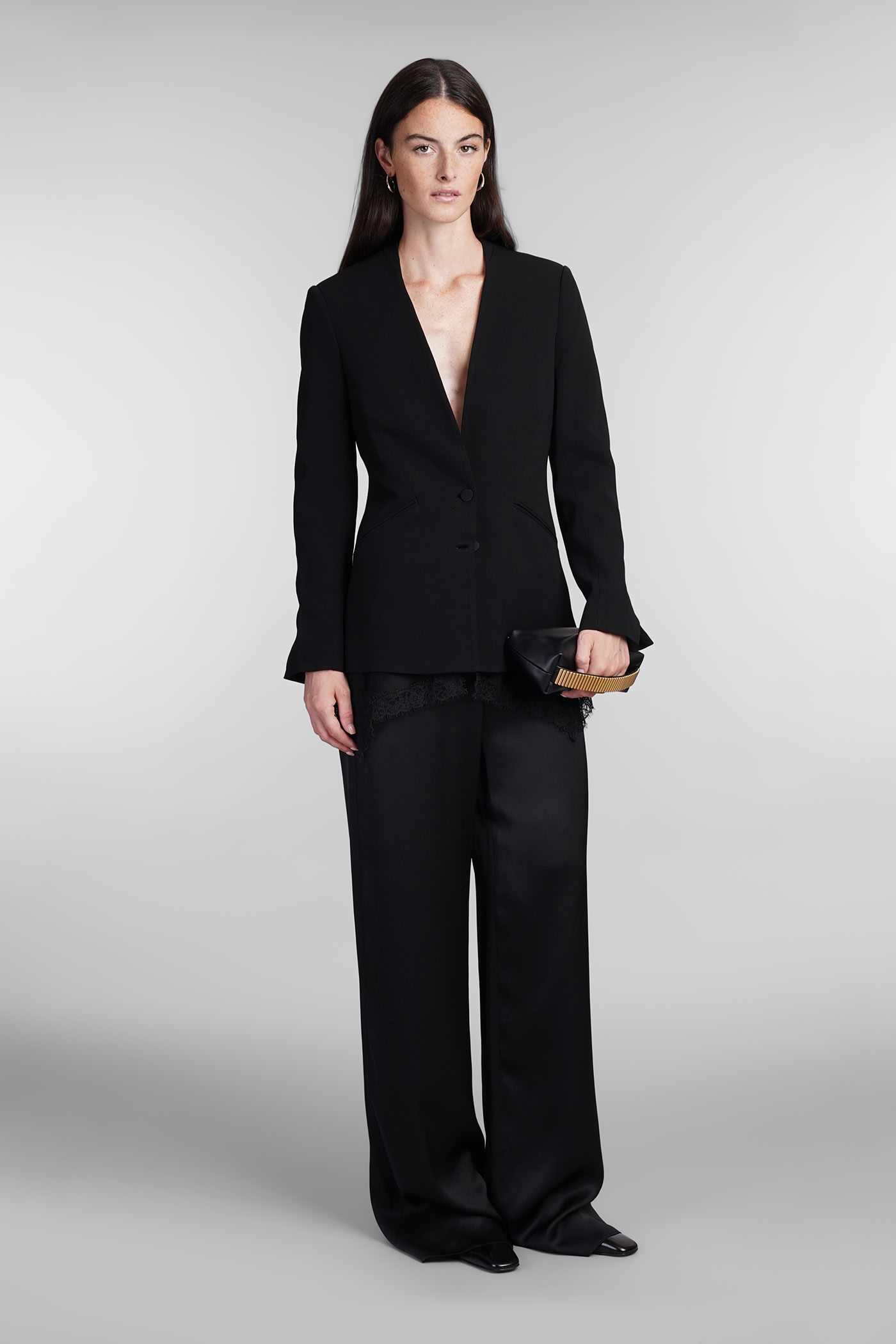 Shop Simkhai Allie Blazer In Black Acetate