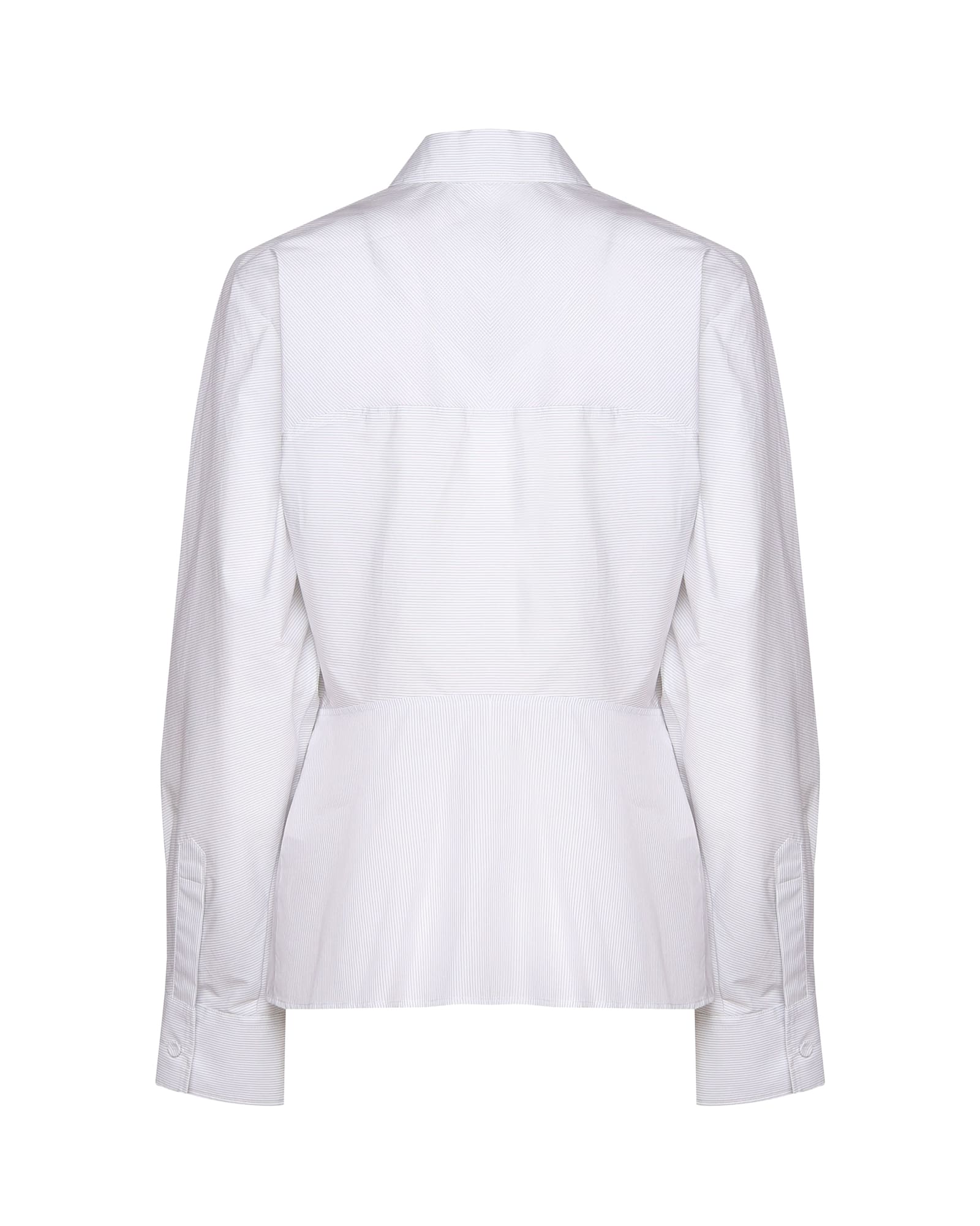 Shop Fendi Cotton Shirt In White