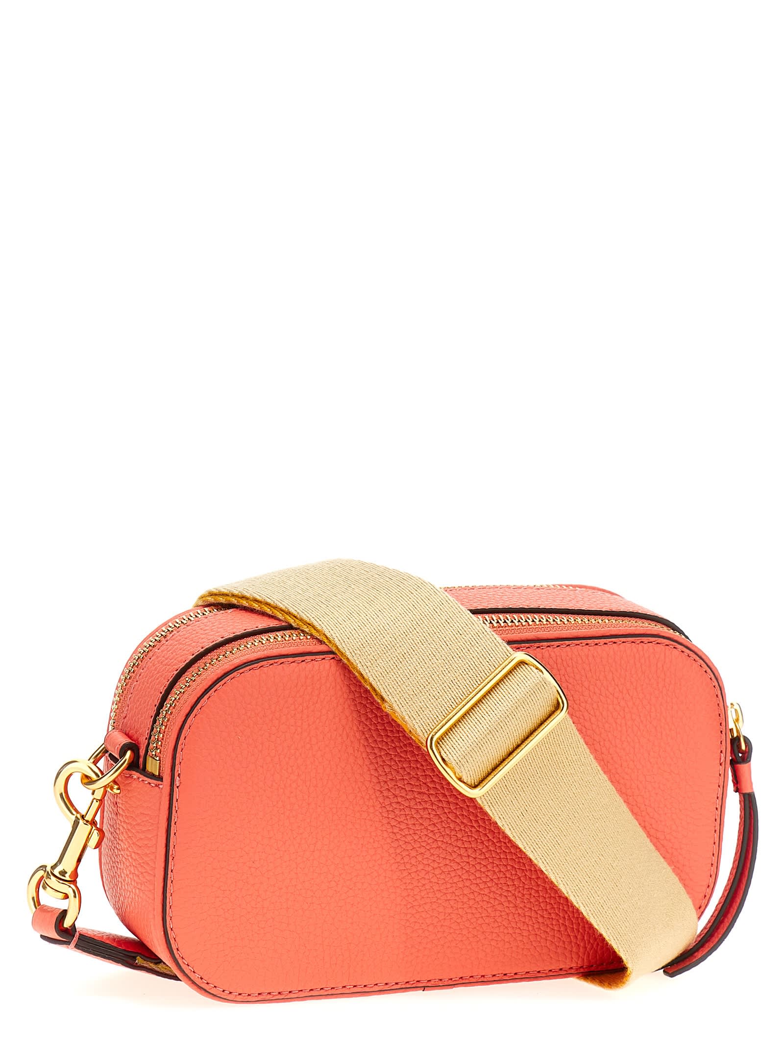 Shop Tory Burch Miller Mini Crossbody Bag In Orange