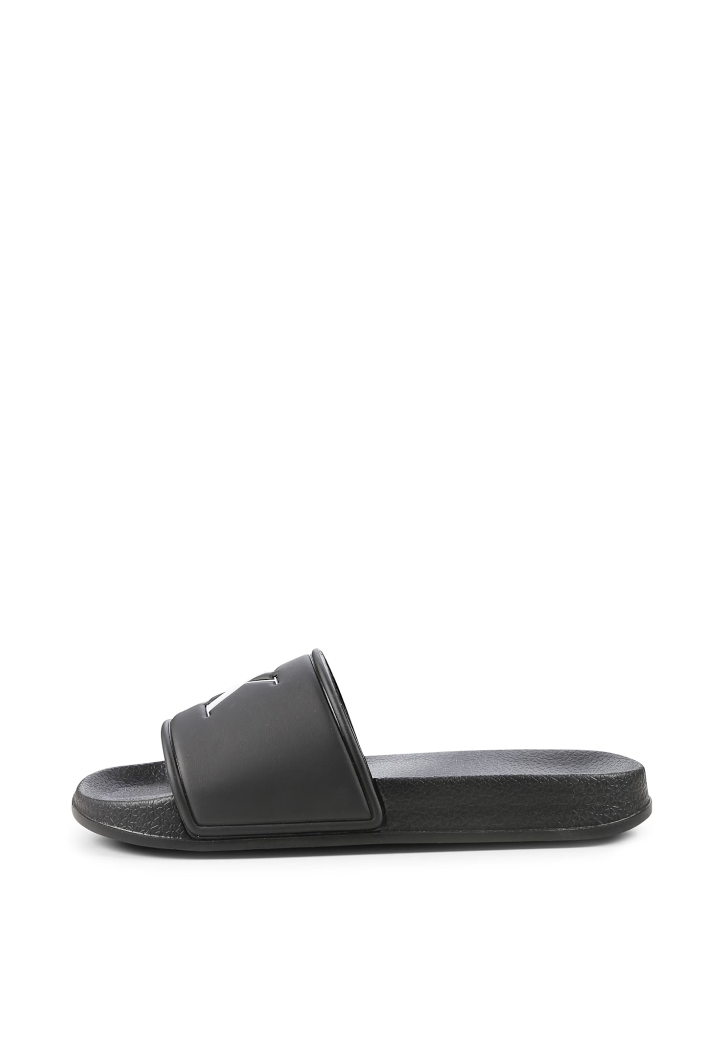 Calvin Klein Black Slippers For Kids With Logo
