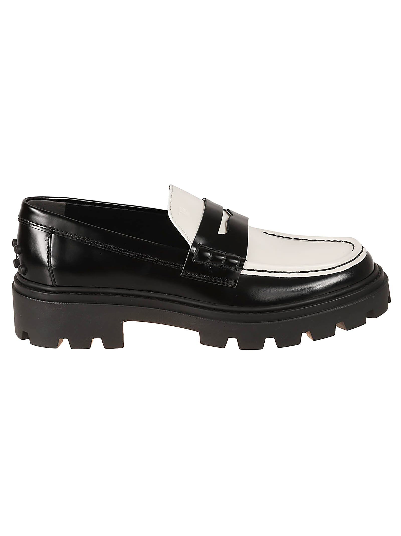 Shop Tod's Pesante Loafers In Black