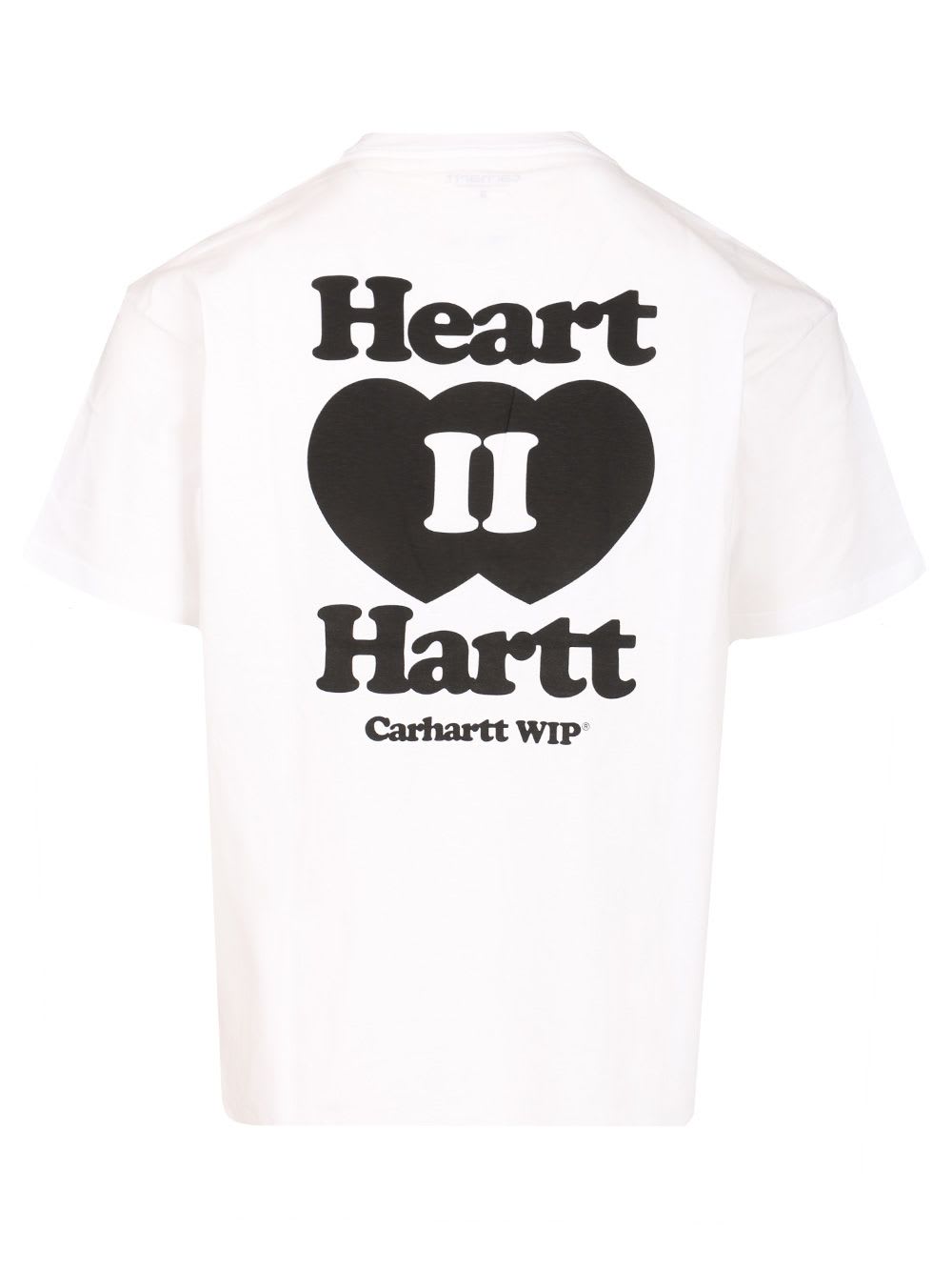 Carhartt Work In Progress Heart Ii Hartt Organic Cotton Graphic T-shirt In White
