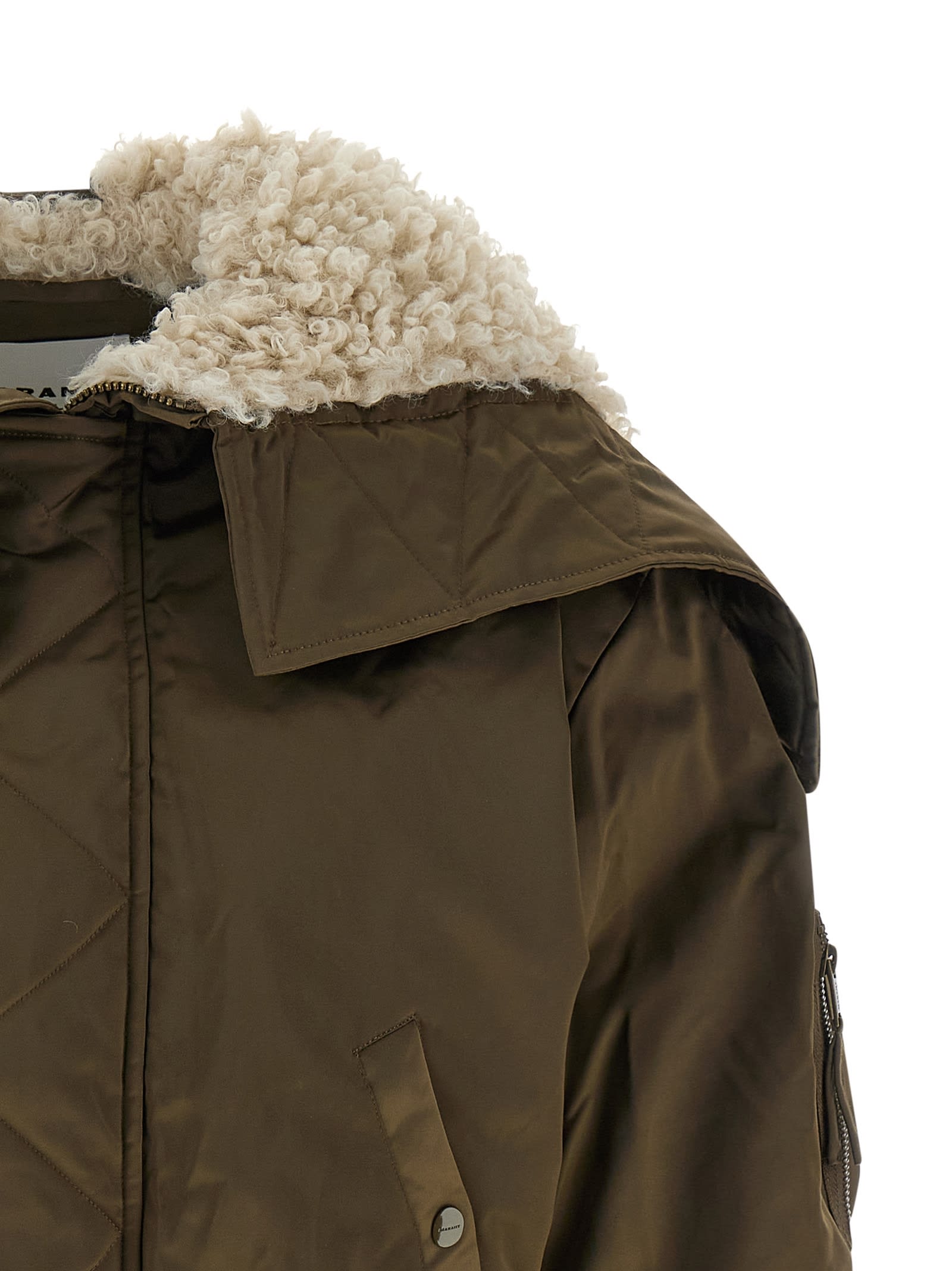 Isabel Marant Étoile Elisa Bomber Jacket In Green