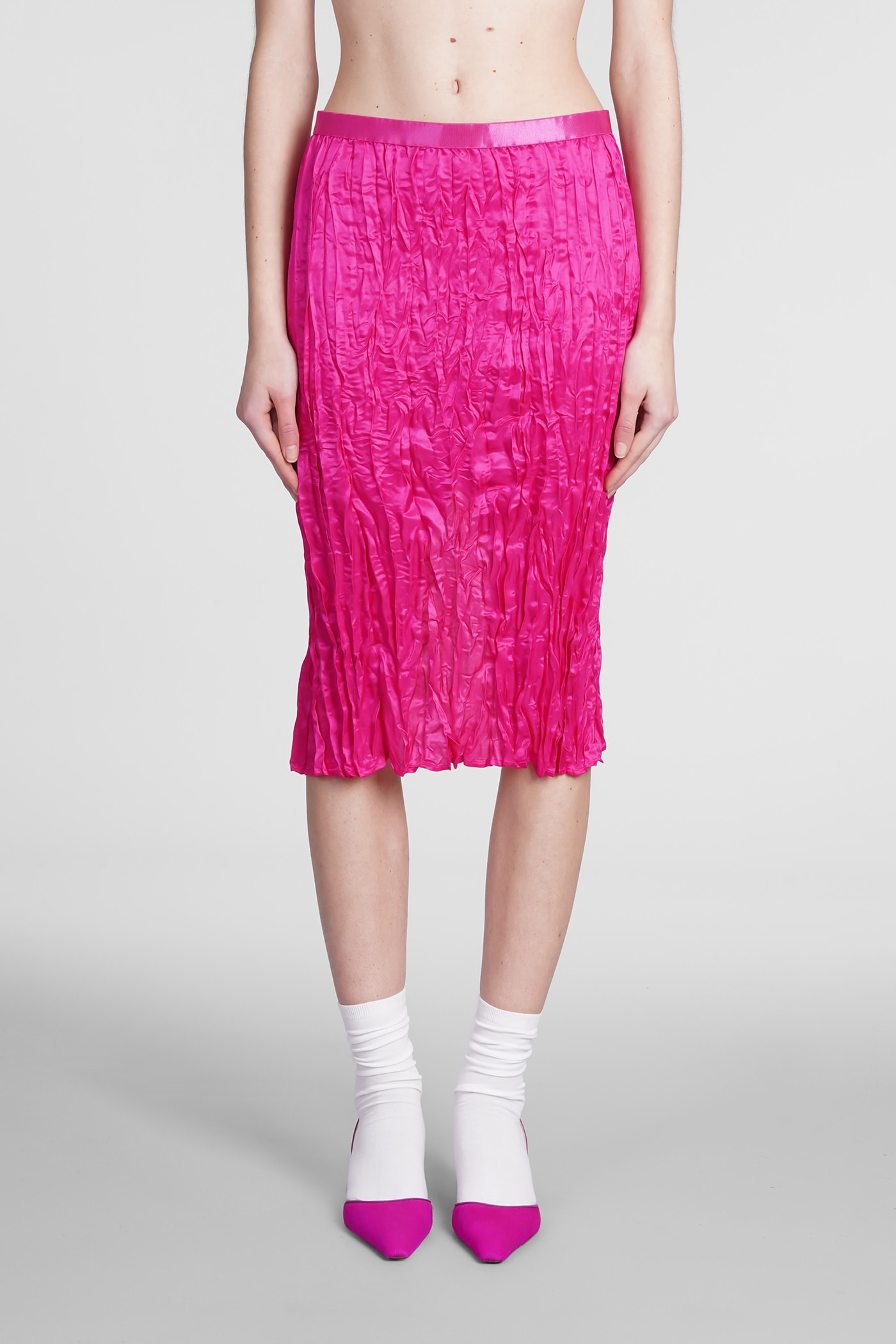 Skirt In Fuxia Viscose