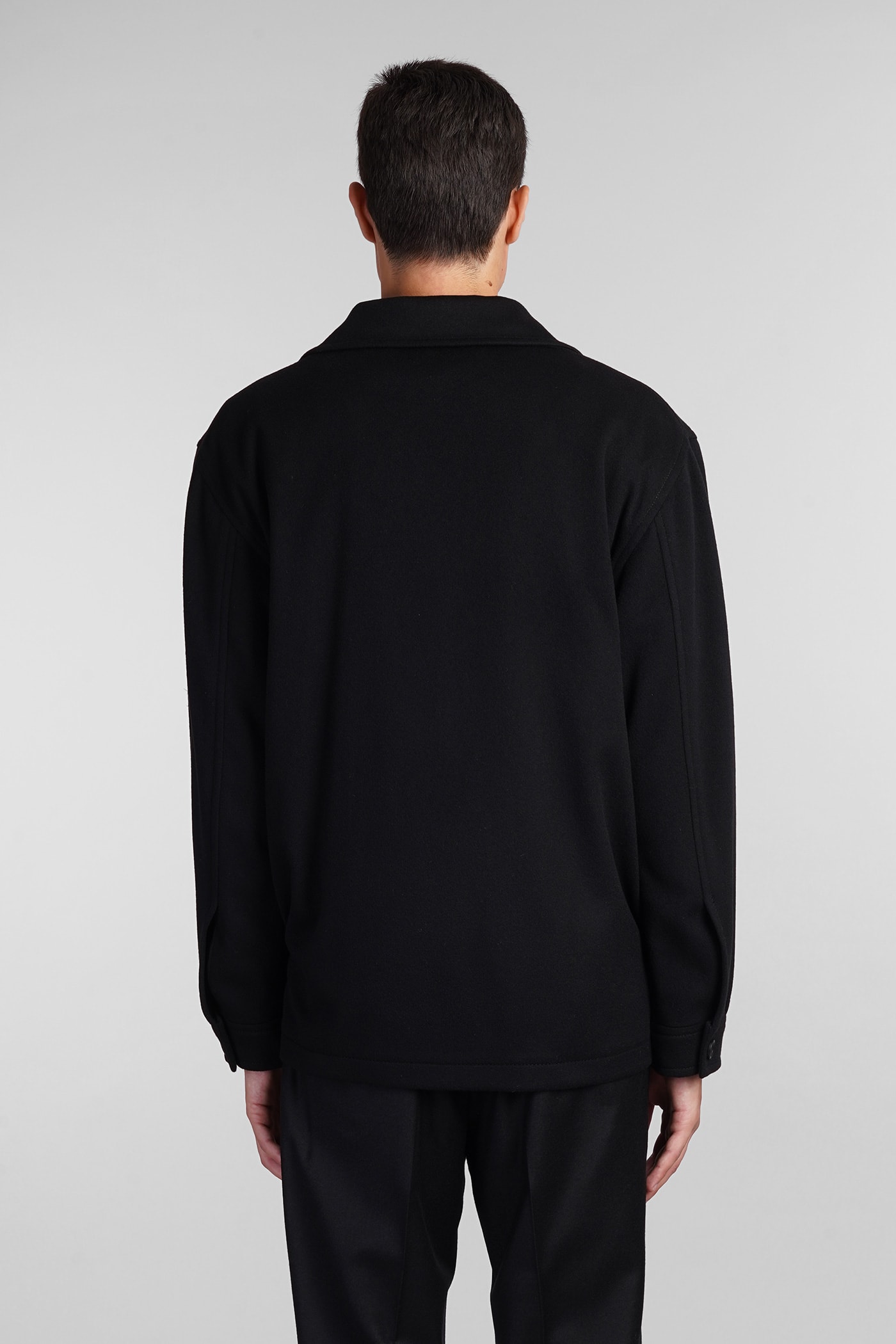 Shop Tagliatore Milton Casual Jacket In Black Wool