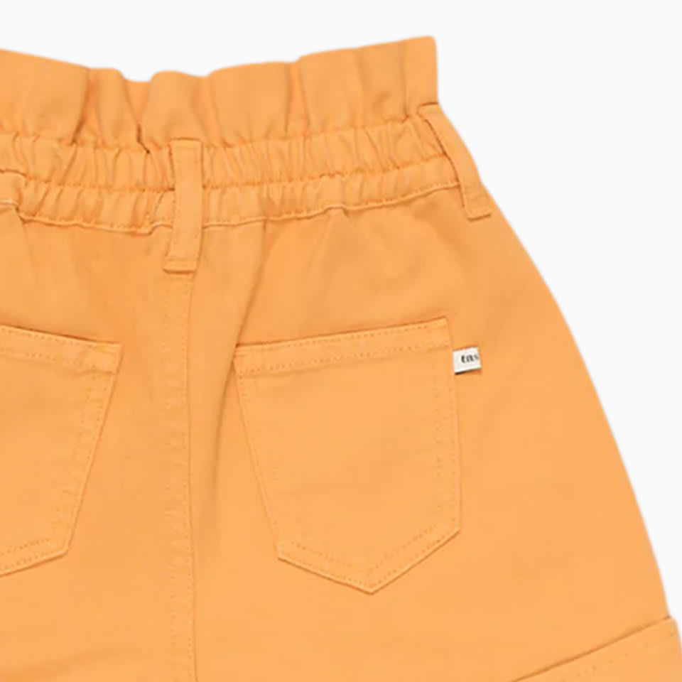 Shop The New Society Nicoletta Shorts In Denim In Orange