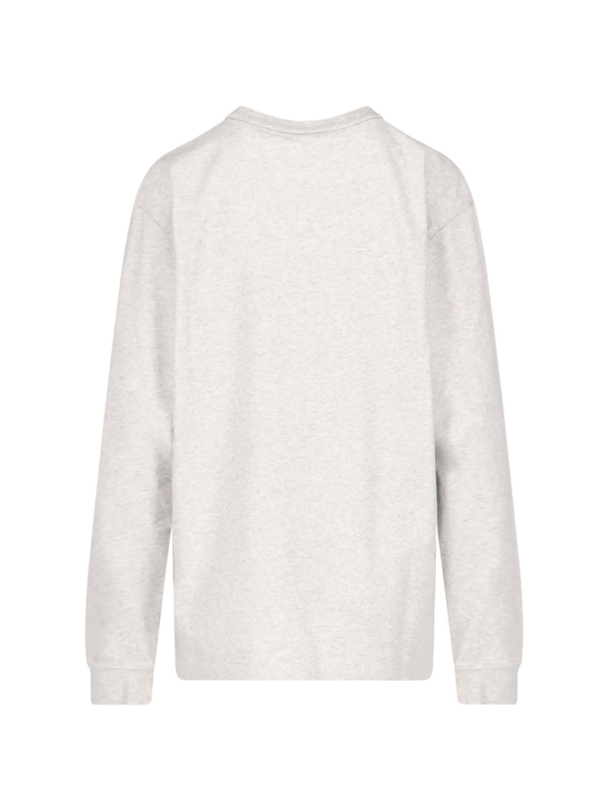 Alexander Wang Logo Crew Neck Sweatshirt In Lightheathergrey