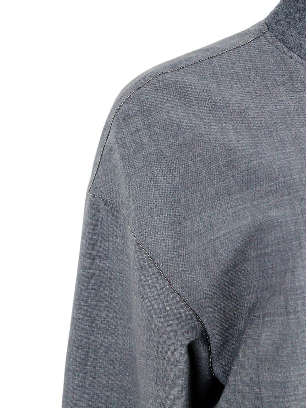 Fabiana Filippi Wool Blend Jacket In Grey