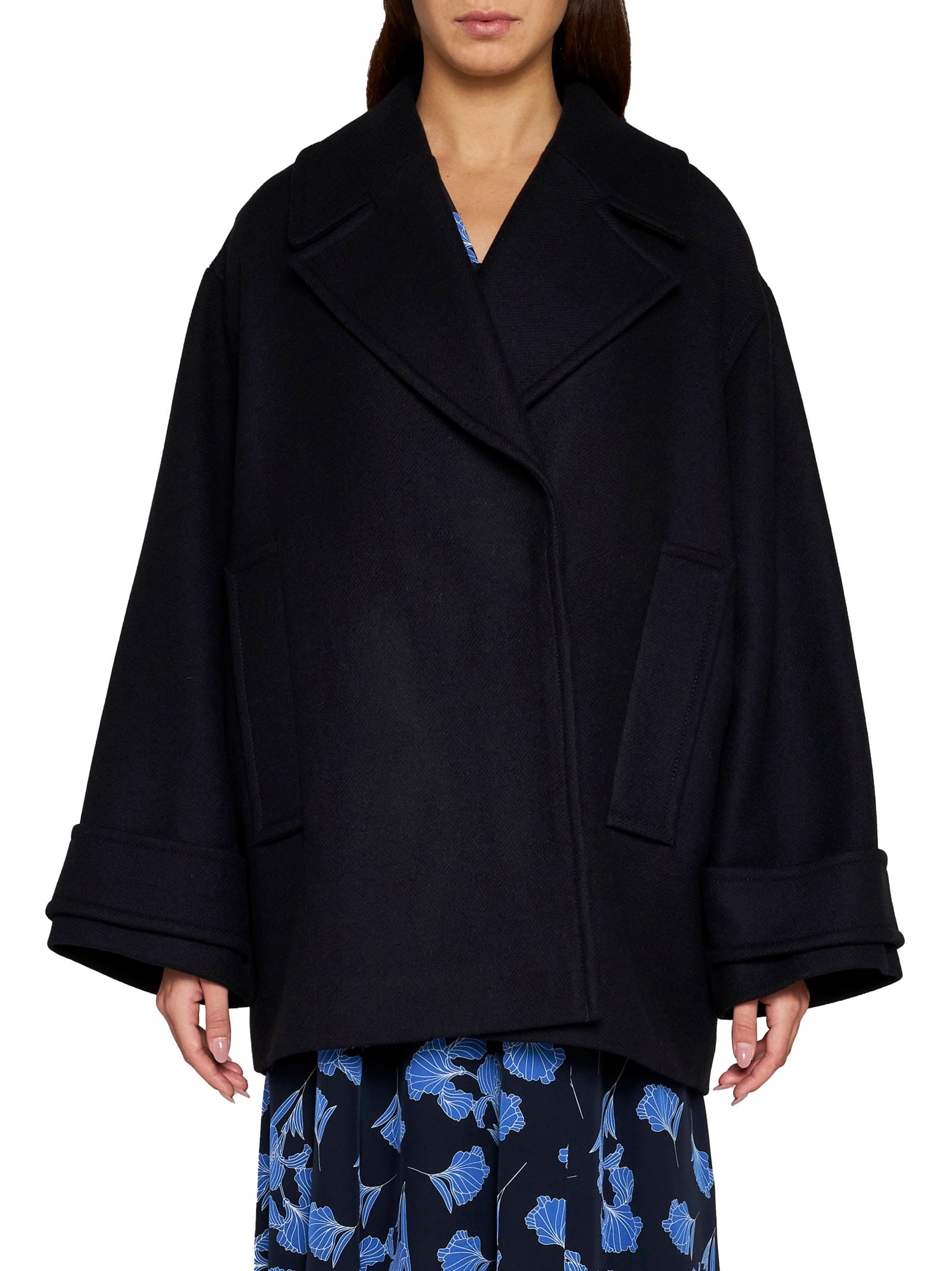 Shop Ivy & Oak Coat In Black