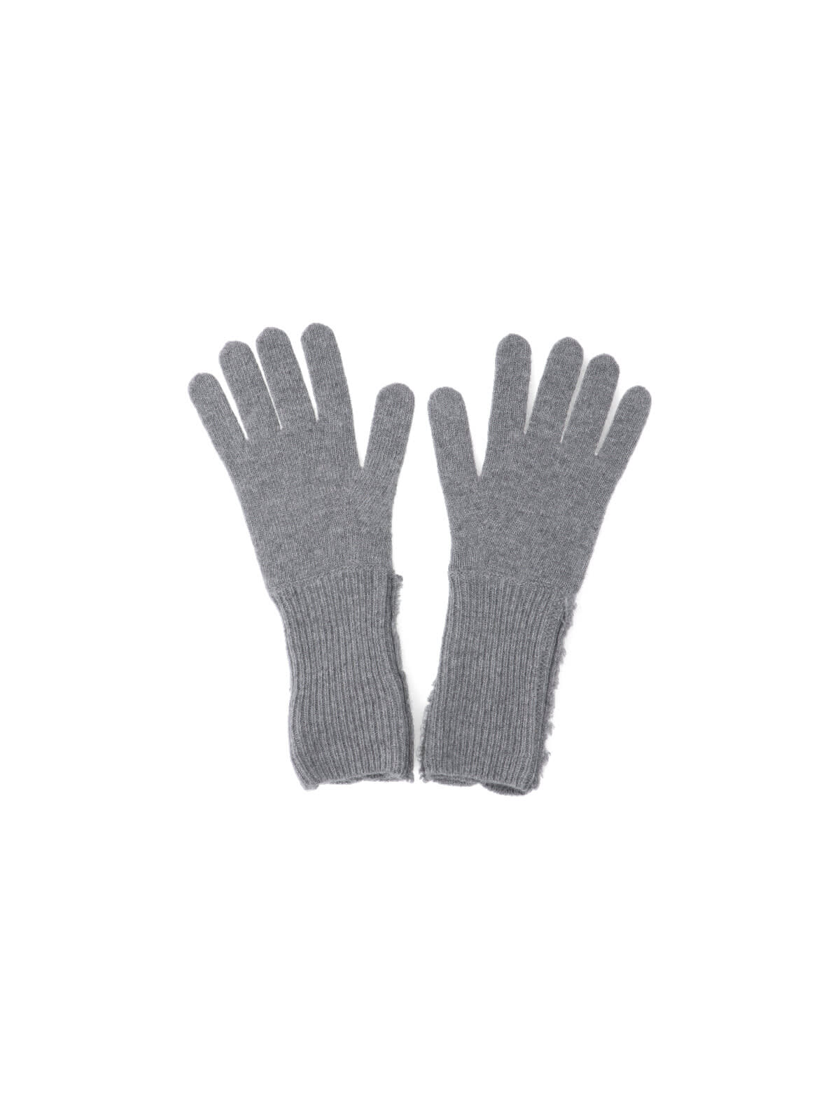 Mm6 Maison Margiela Wool Blend Gloves In Gray