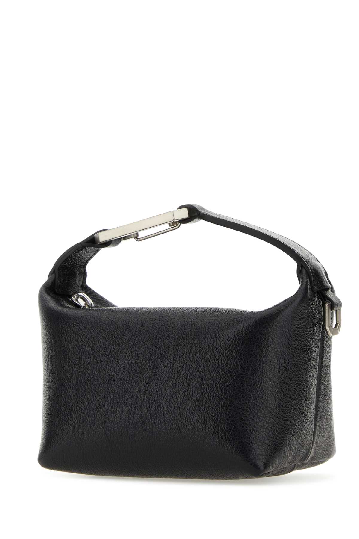 Shop Eéra Black Leather Moonbag Handbag