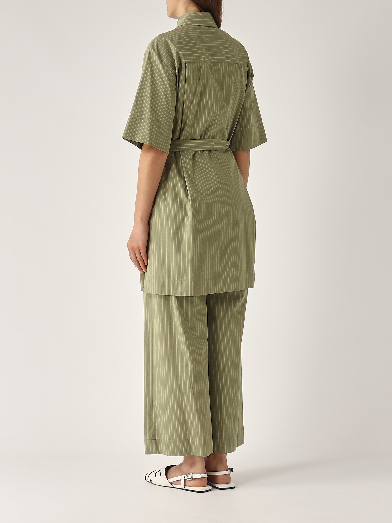 Max Mara Sospiro Blouse In Green