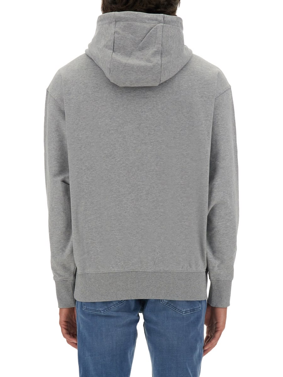 Shop Hugo Boss Sweatshirt With Logo In Grey