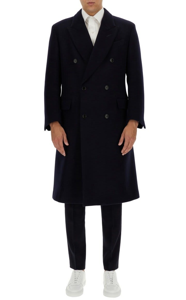 TOM FORD DOUBLE-BREASTED TAILORED COAT