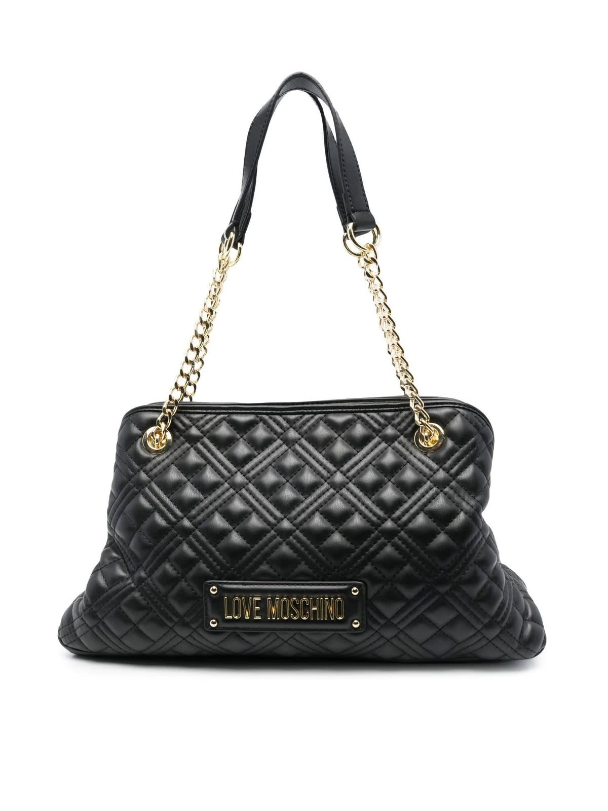 Love Moschino Quilted Shoulder Bag In Black