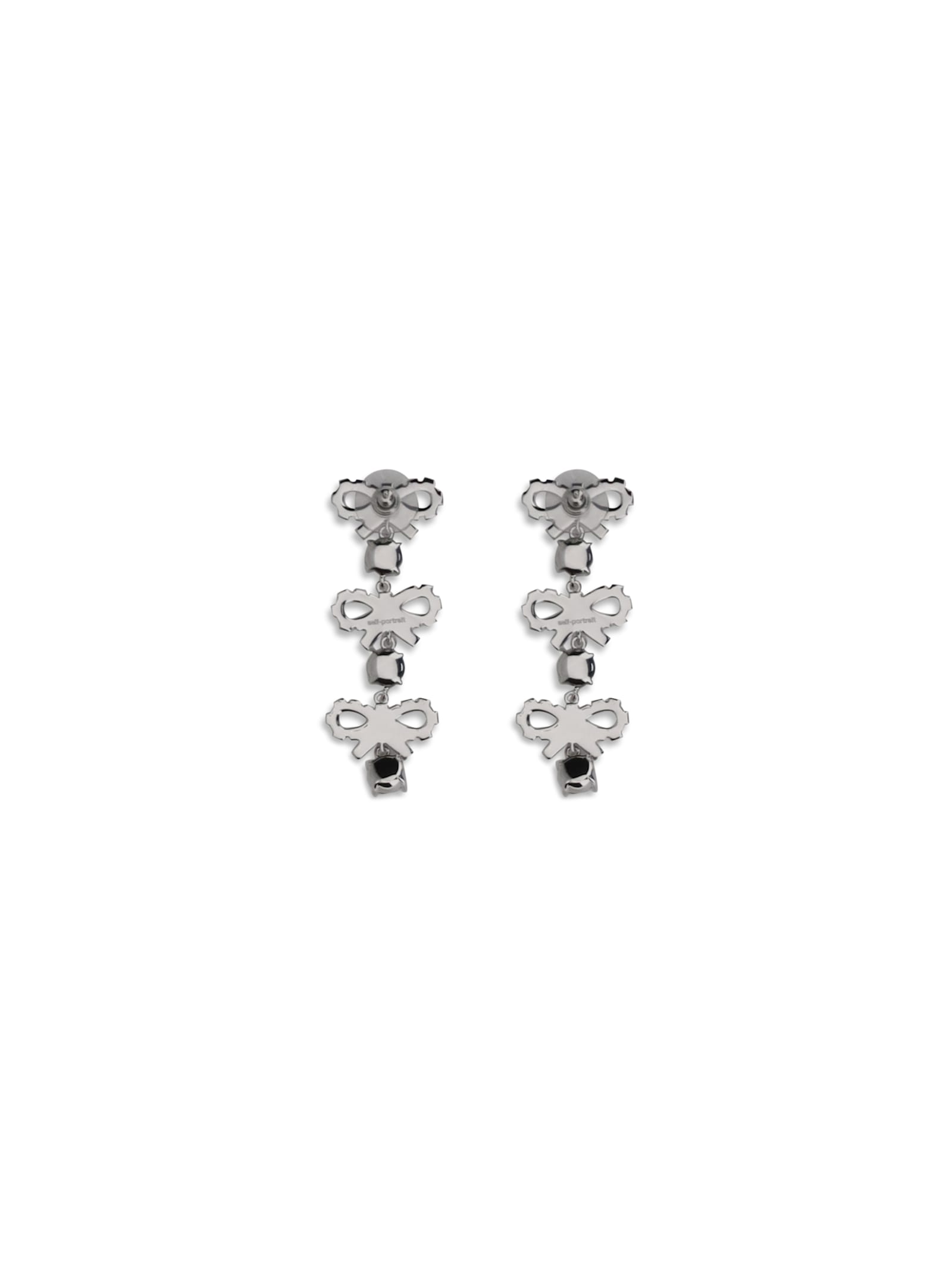 Self-portrait Dangling Earrings With Bows