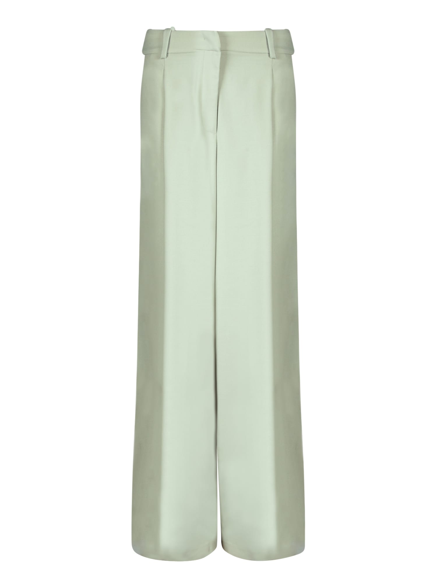 Shop Federica Tosi Sage Green Tailored Trousers