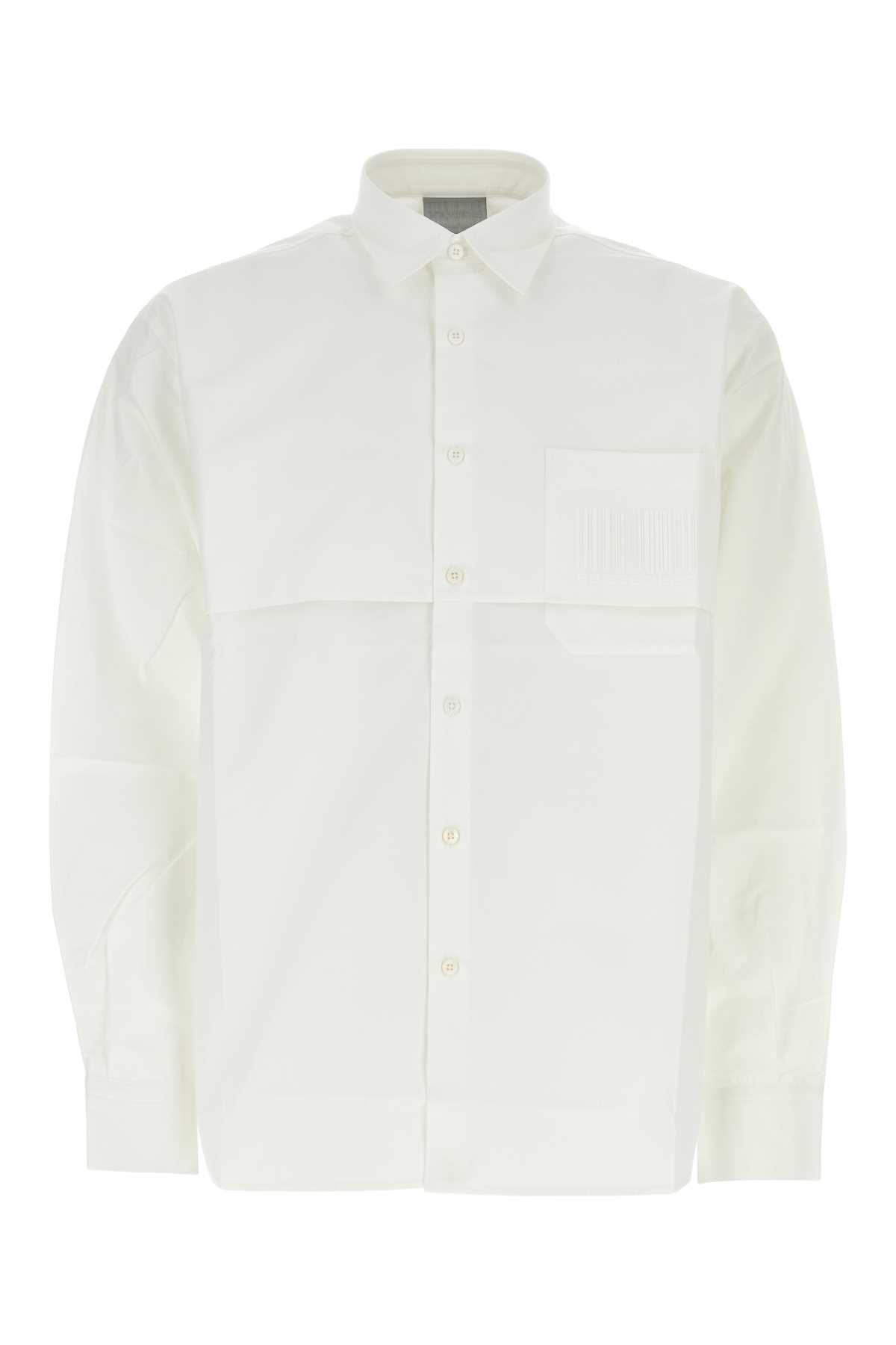 White Cotton Oversize Shirt