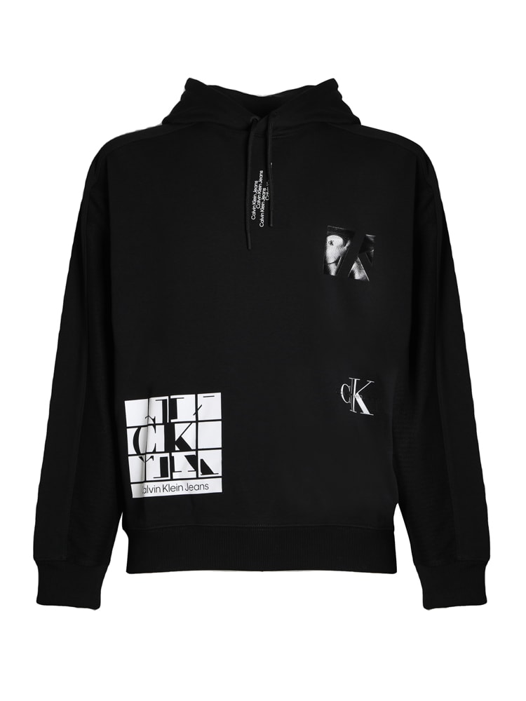 Calvin Klein Clavin Klain Sweatshirt With Hood And Print