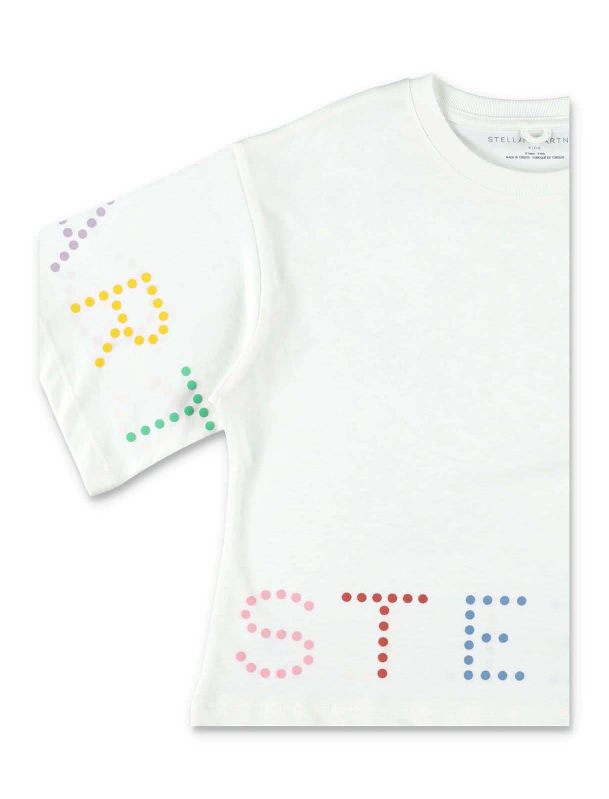 Shop Stella Mccartney Logo-printed Crewneck T-shirt In White