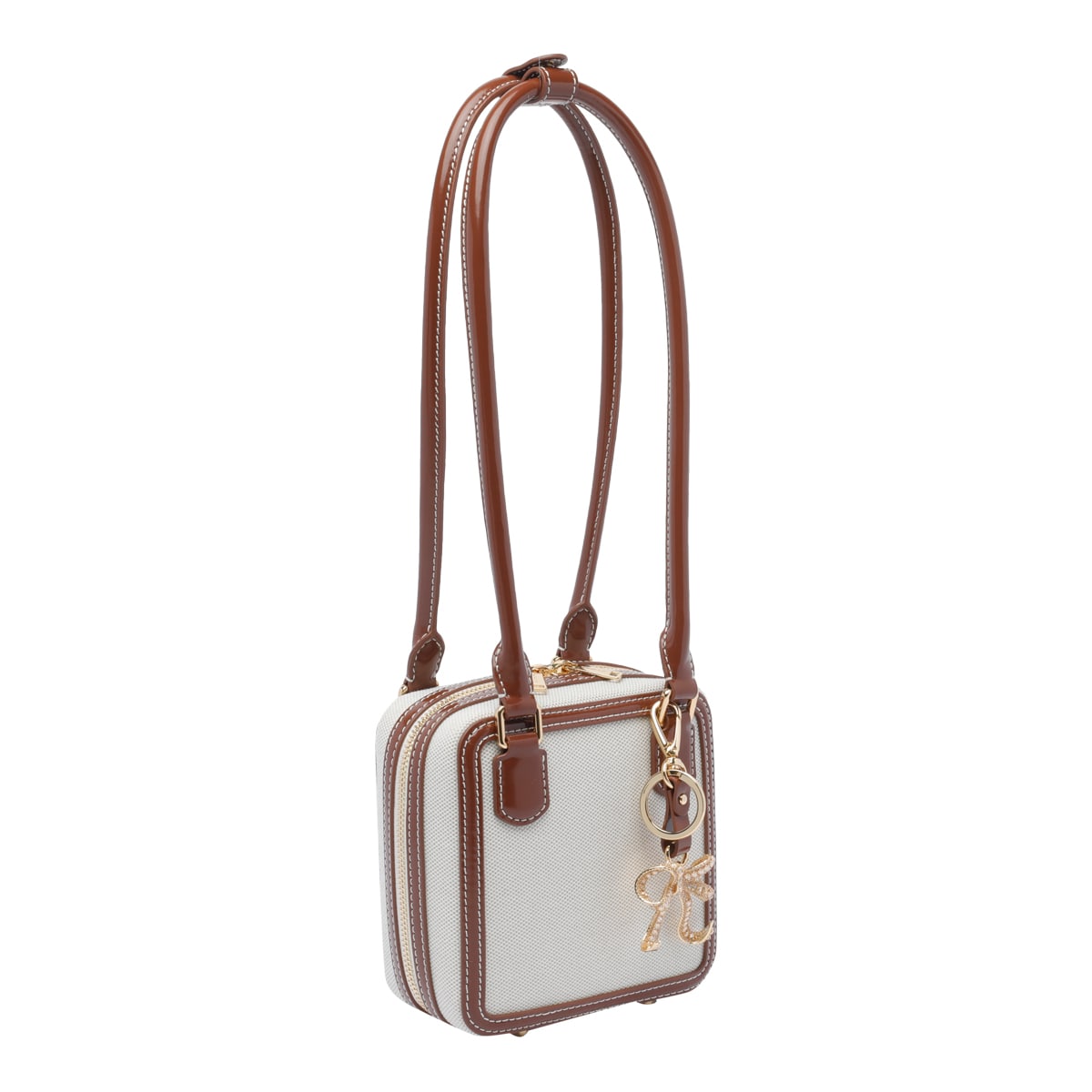 SELF-PORTRAIT CANVAS SQUARE SHOULDER BAG