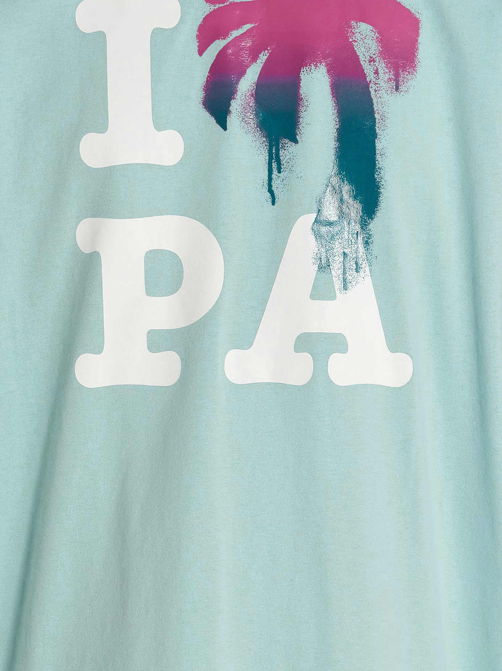 Shop Palm Angels I Love Pa T-shirt In Light Blue