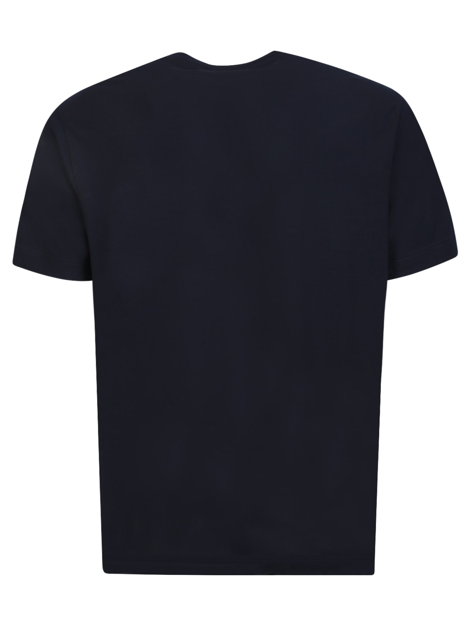 Shop Zanone Blue Cotton T-shirt
