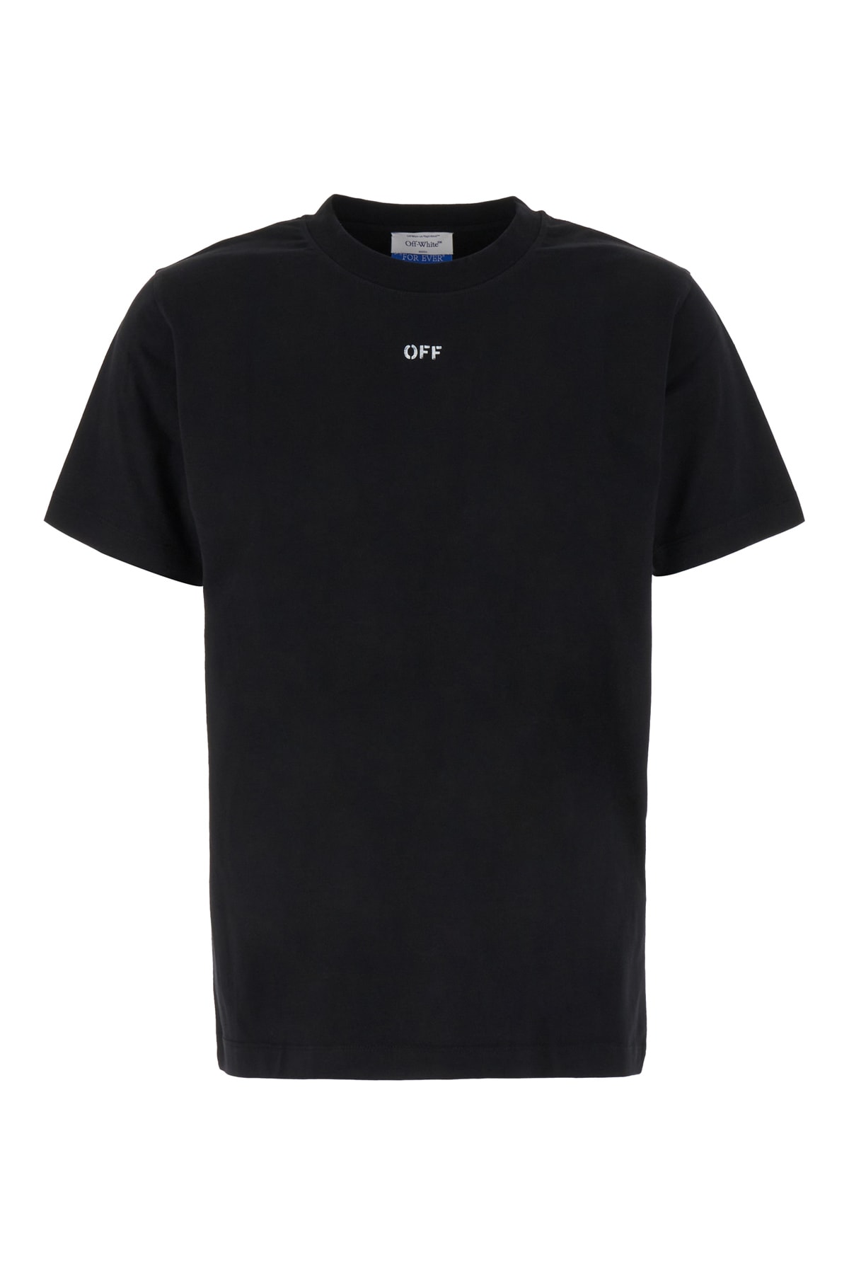 Off-white Black Stretch Cotton T-shirt In Nero