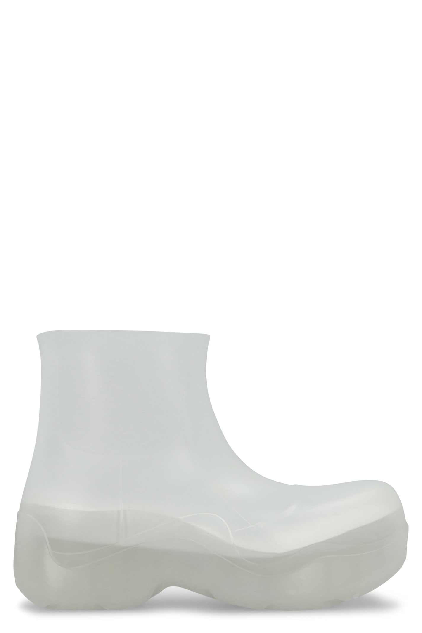 Bottega Veneta Transparent Puddle Boots In White