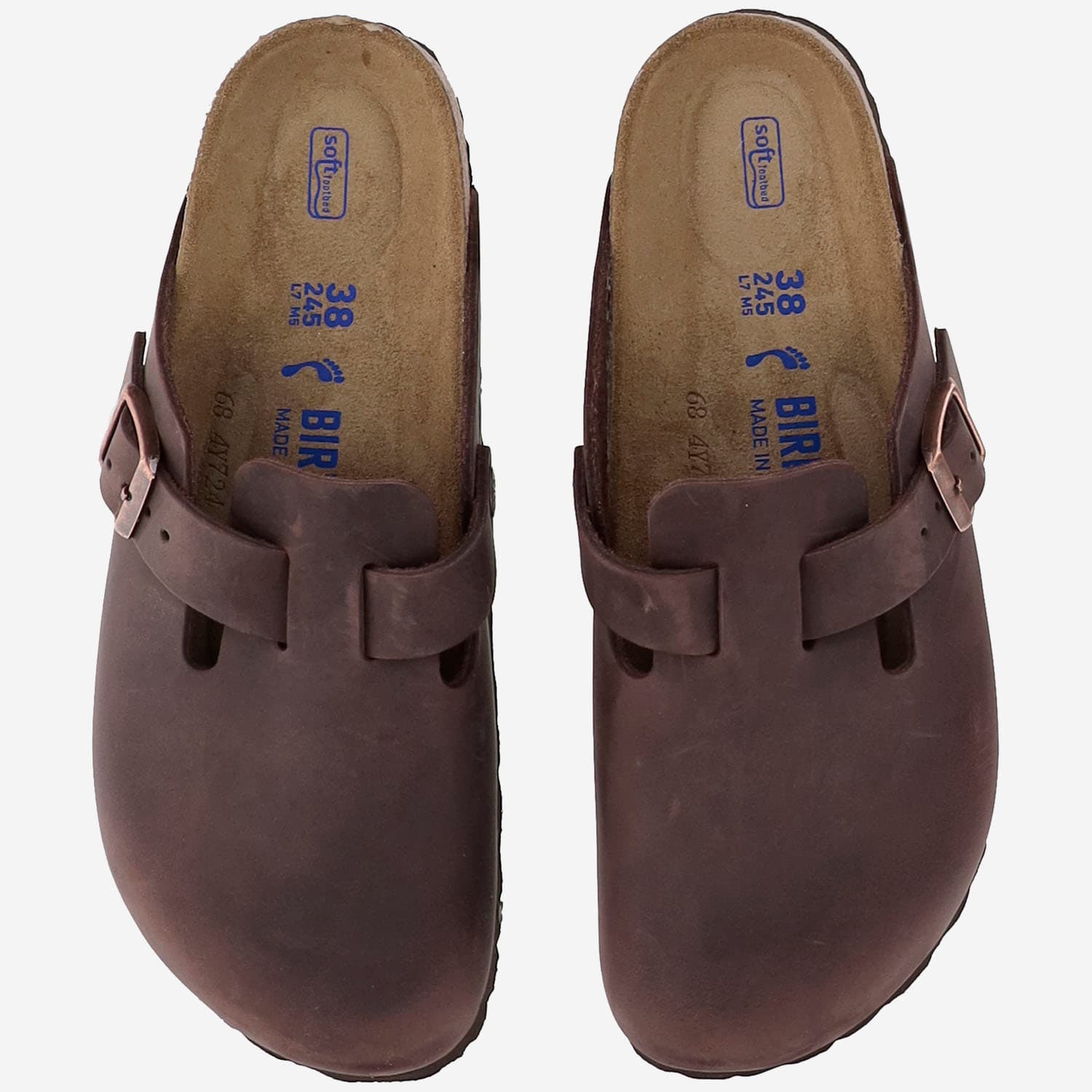 Birkenstock Boston Bs Narrow Leather Clog In Animal Print