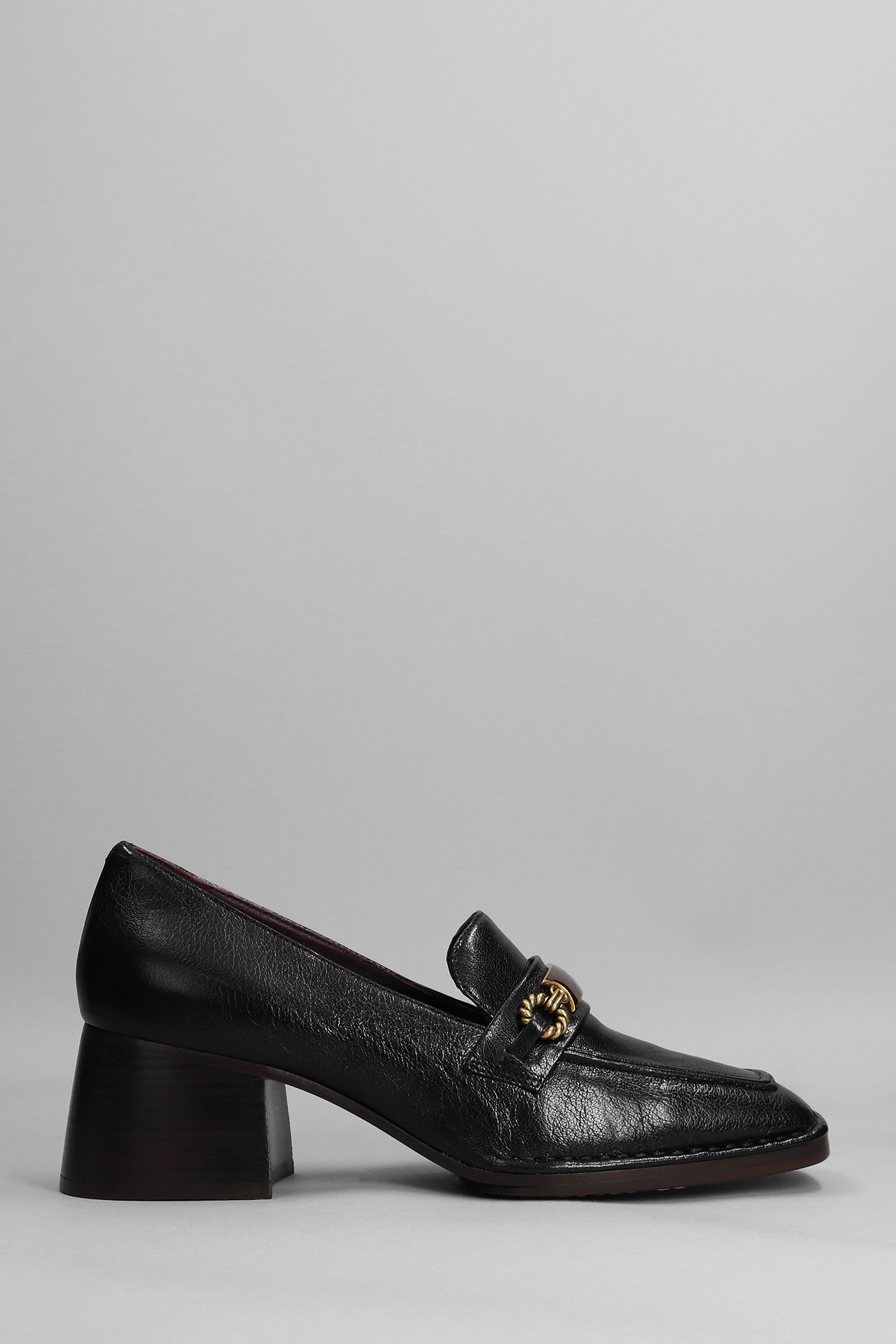 Tory Burch Perrine 55mm Loafers In Black Leather