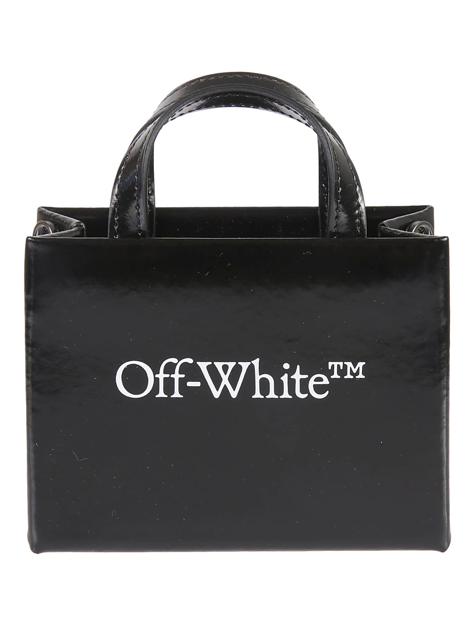 OFF-WHITE LOGO BABY BOX TOTE,OWNA106R21LEA0011001 1001 BLACK WHITE