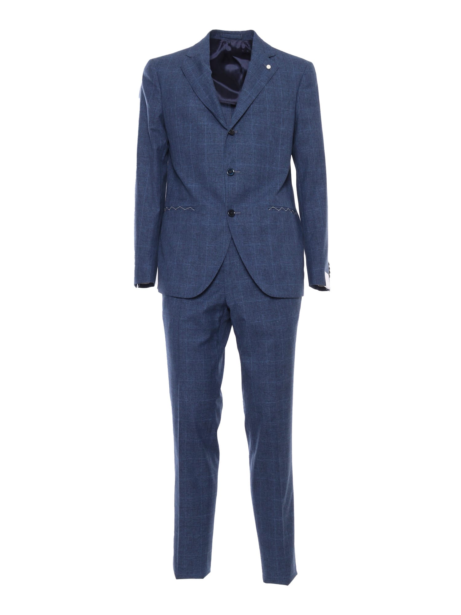 Blue Pinstripe Suit