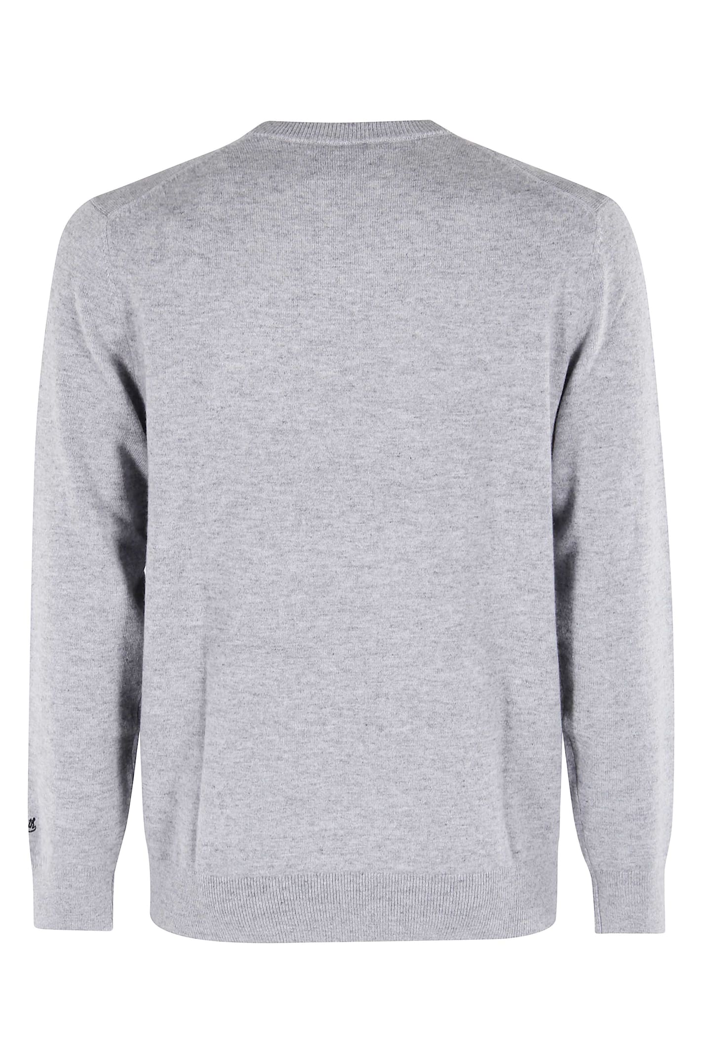Mc2 Saint Barth Crew Neck Light Sweater In Gray