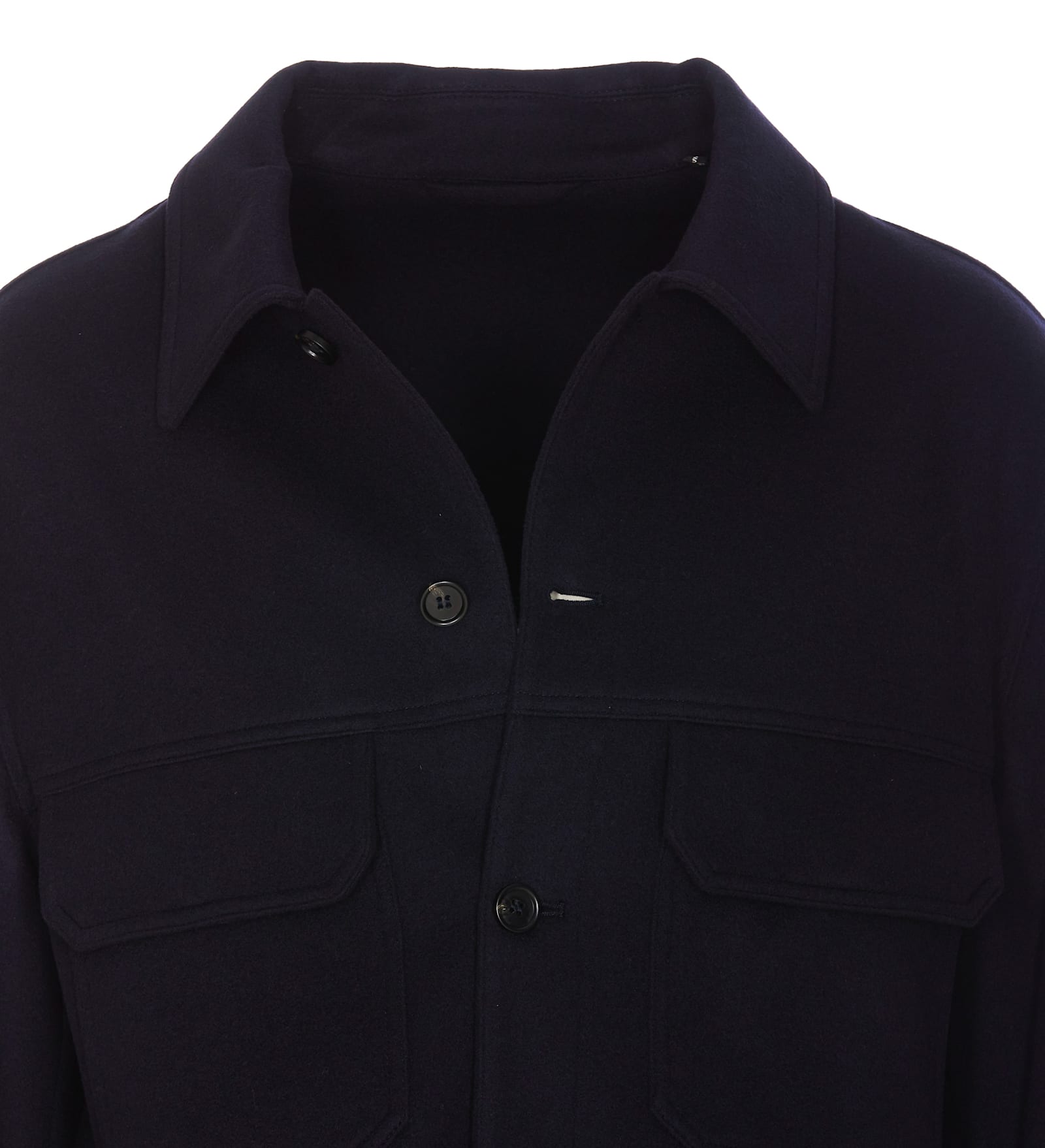 Shop Hogan Shirt Jacket In Blue