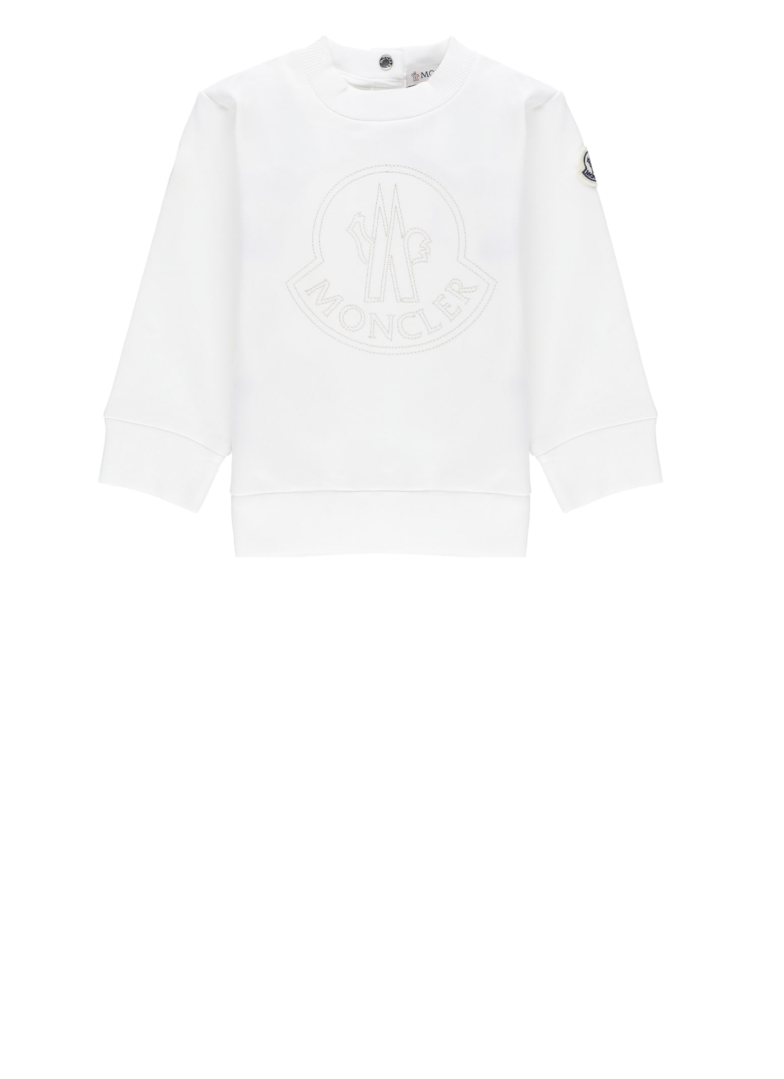 Moncler Babies' Cotton Sweatshirt In White