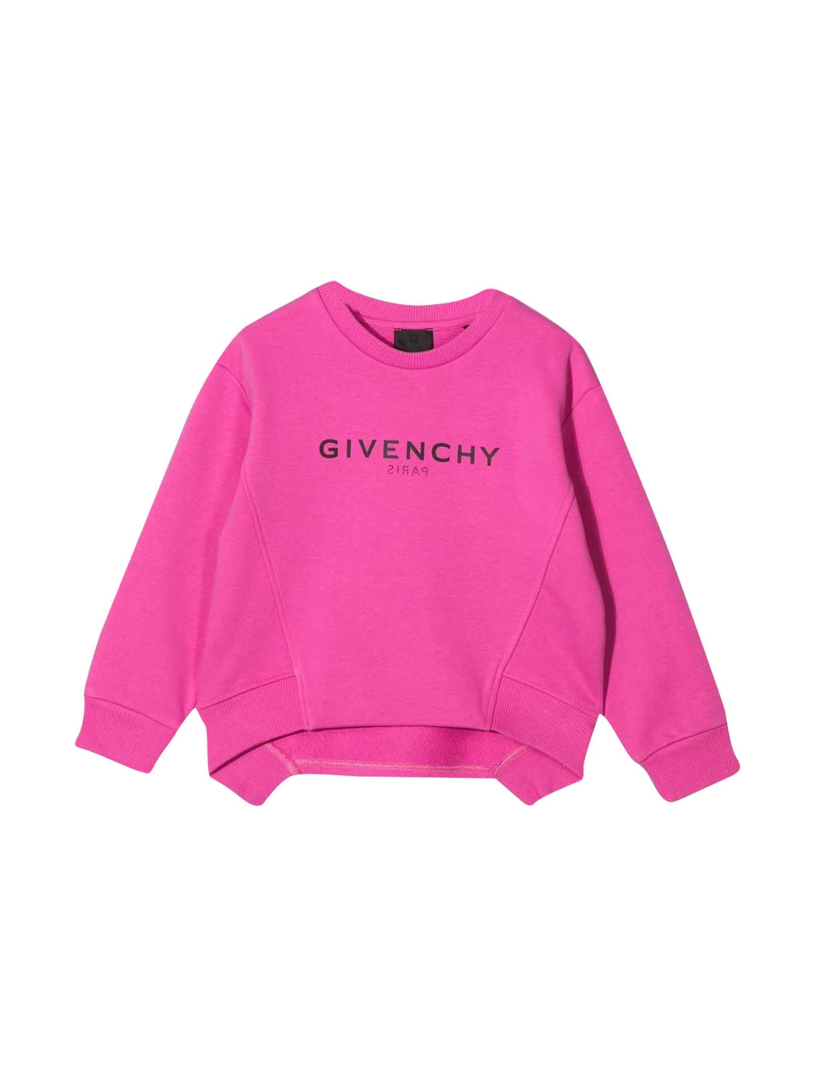 Givenchy Fuchsia Girl Sweatshirt With Print