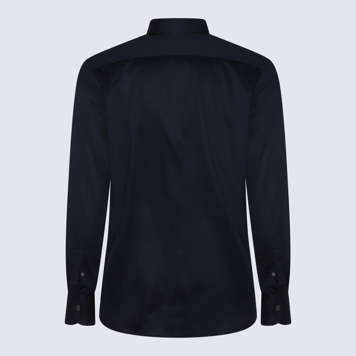 Shop Canali Black Cotton Shirt