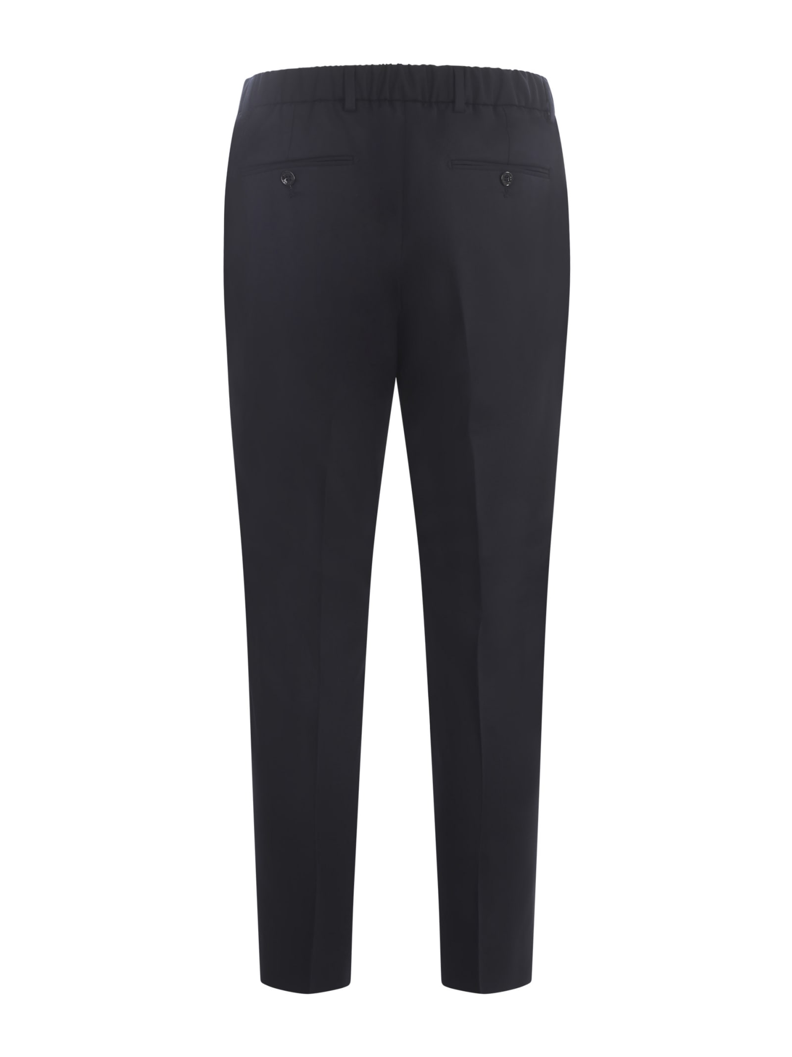Shop Be Able Trousers  In Wool Blend In Blu