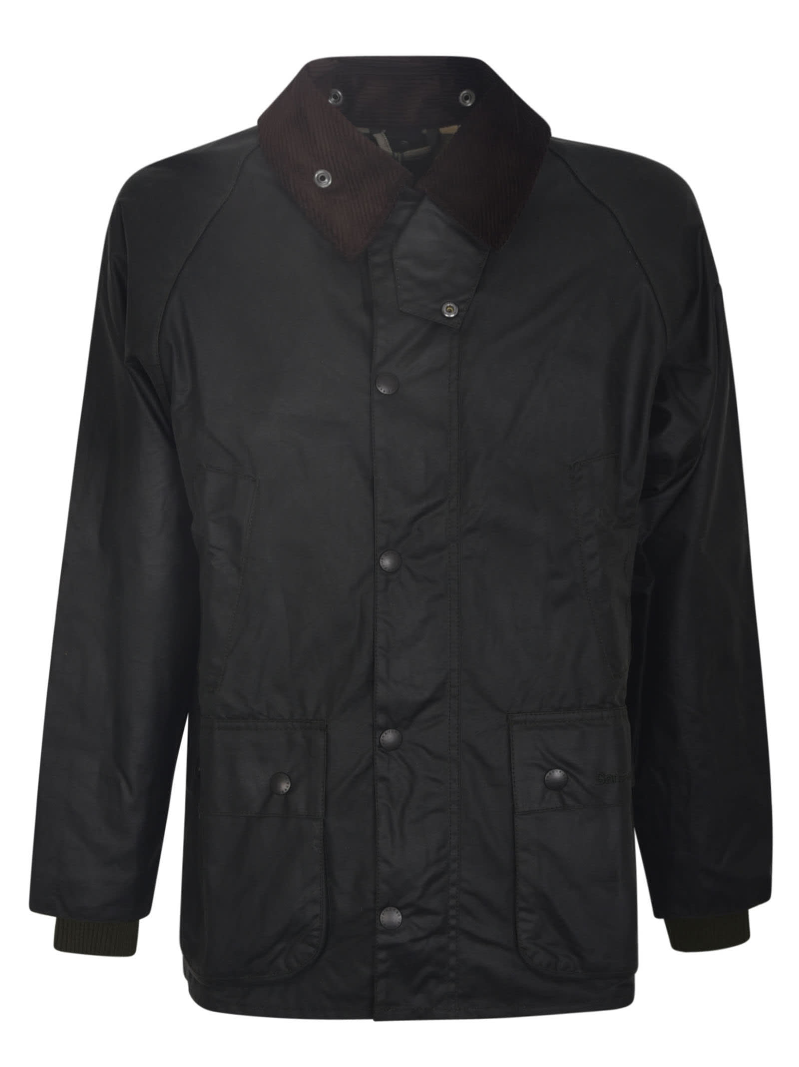 Shop Barbour Wax Field Jacket In Dark Green