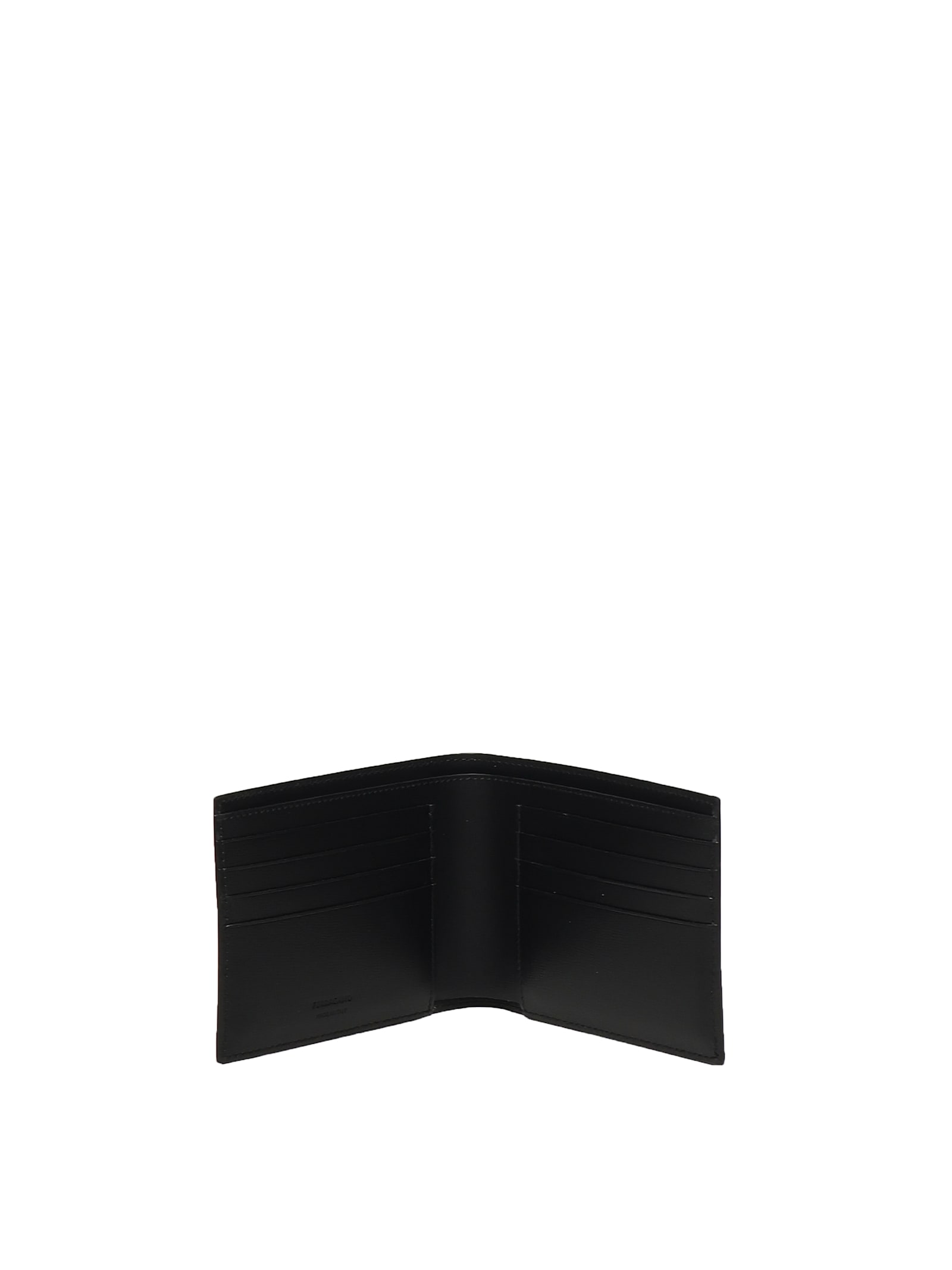 Ferragamo Leather Wallet With Logo