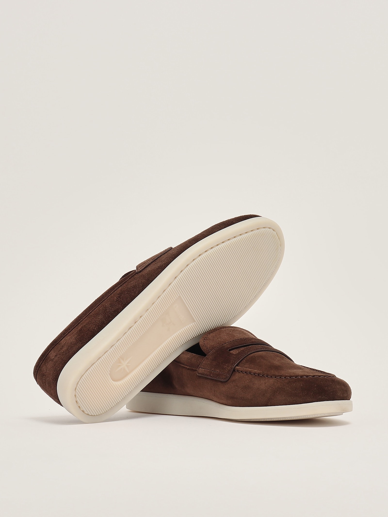 Church's Portsmouth Soft Suede Loafers In Testa Di Moro